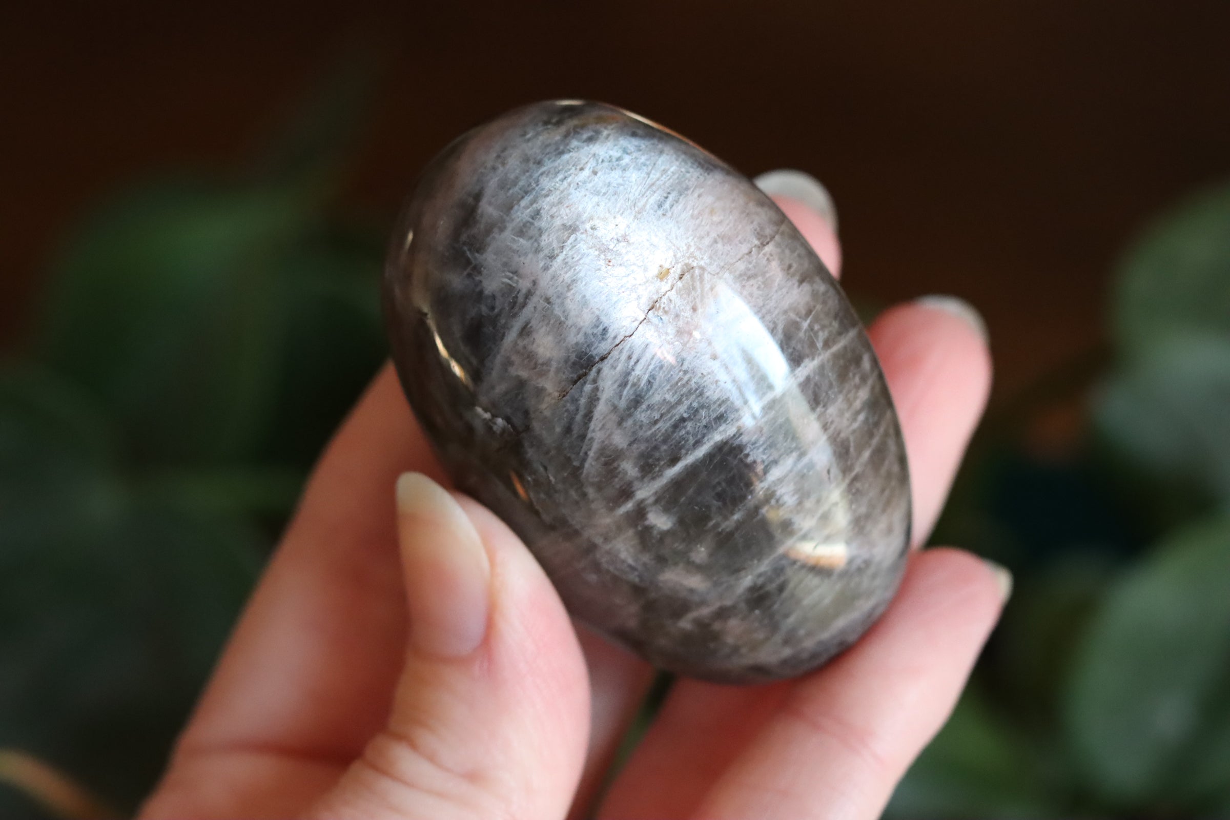 Black moonstone pocket stone 1