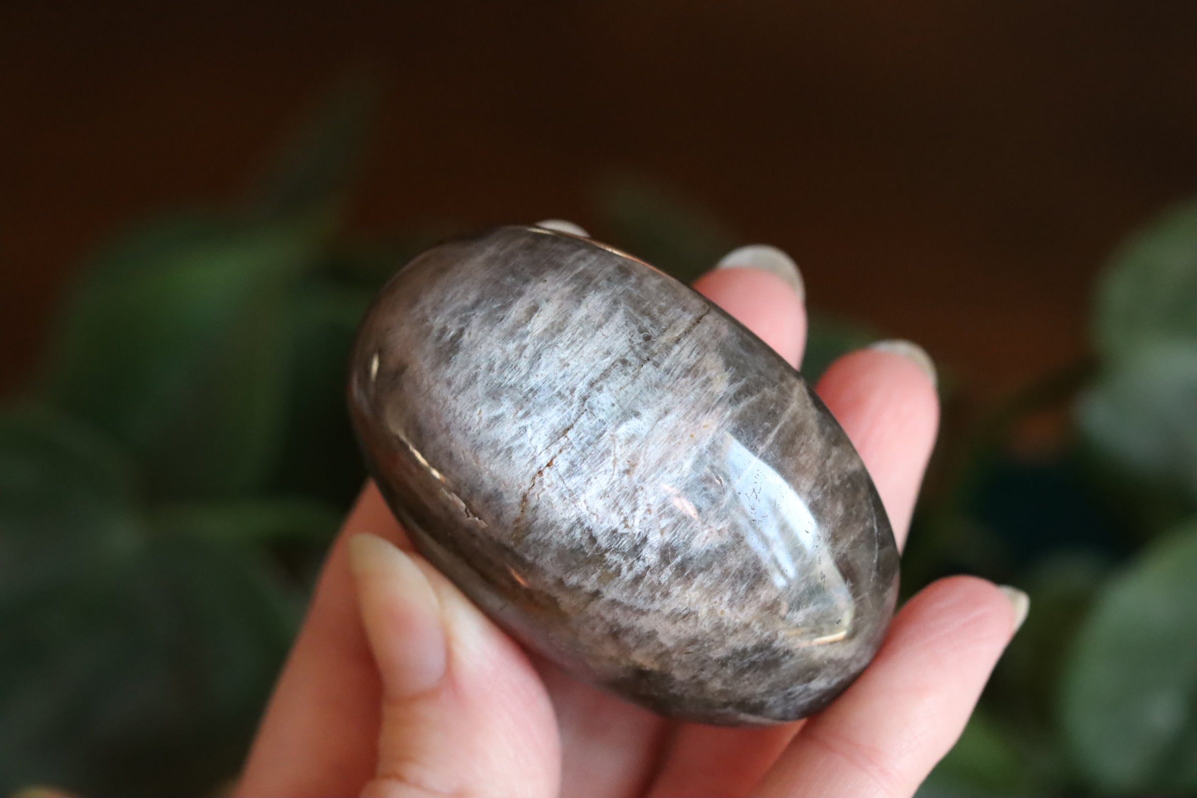 Black moonstone pocket stone 1