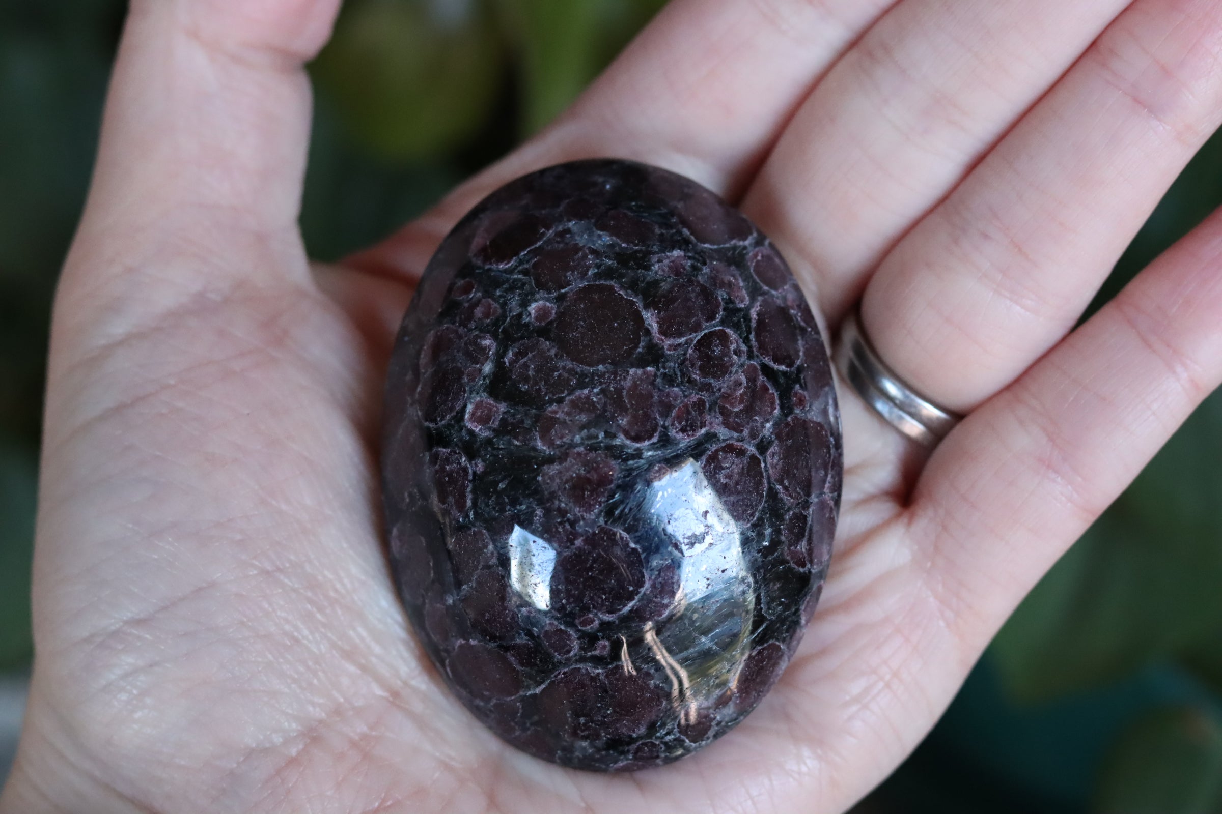 Garnet astrophyllite pocket stone 10