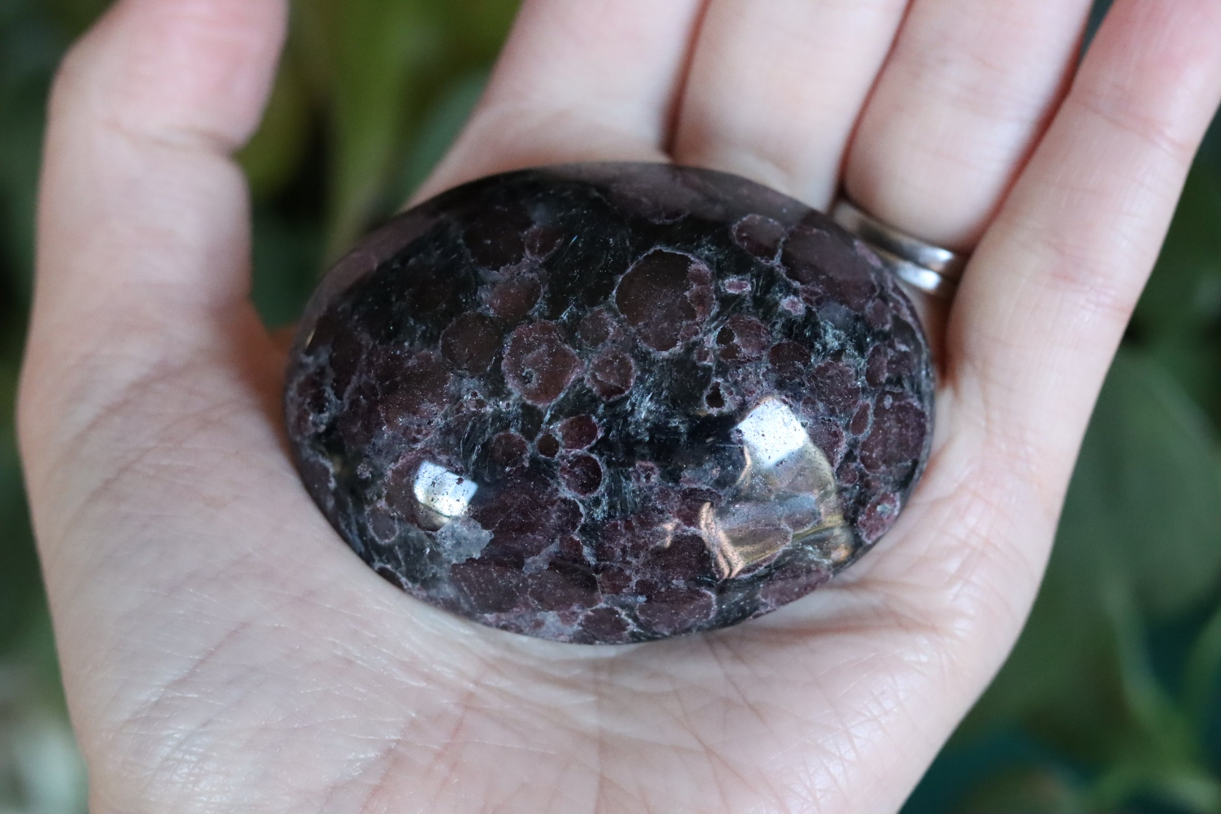 Garnet astrophyllite pocket stone 10