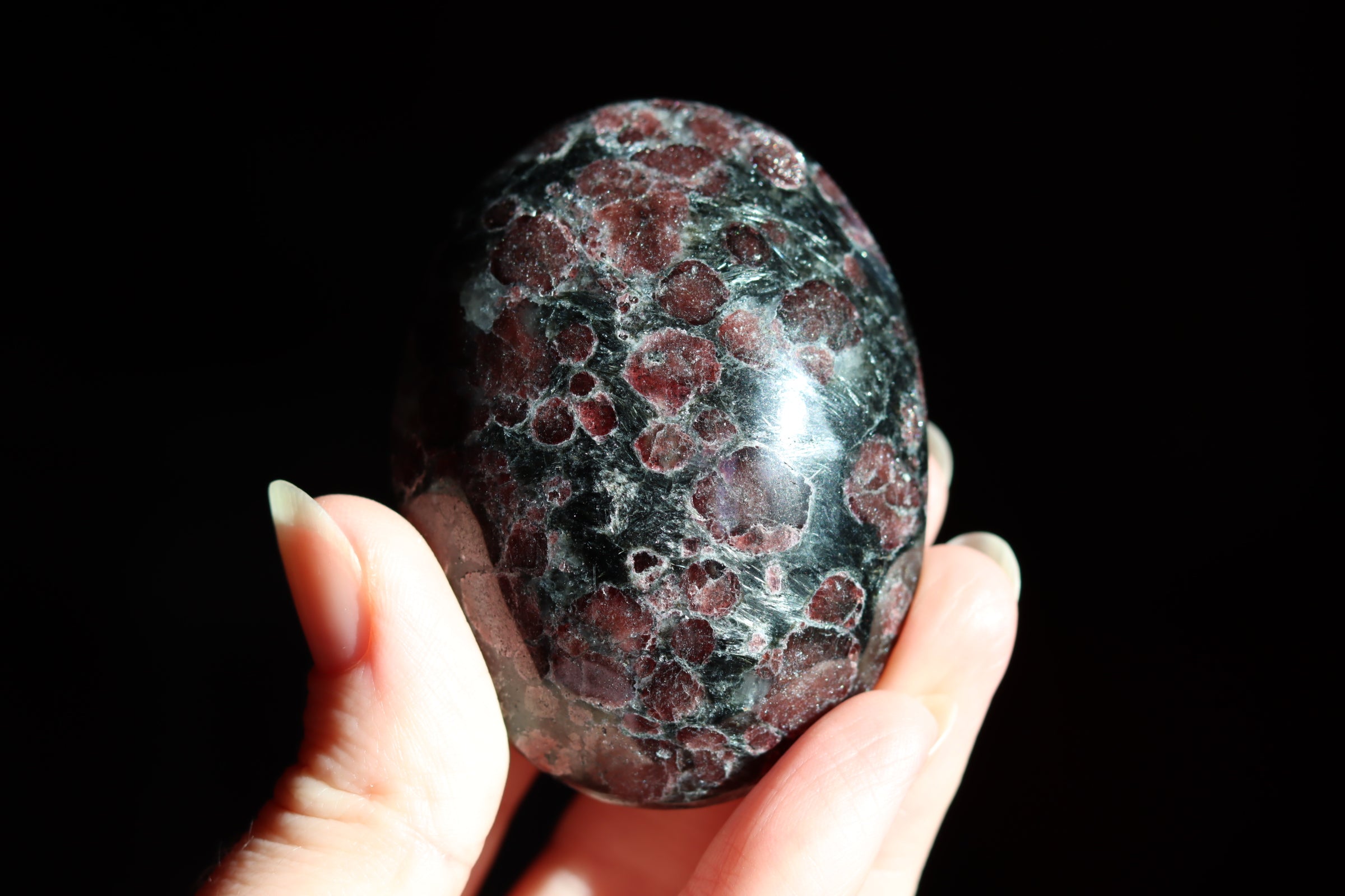 Garnet astrophyllite pocket stone 10