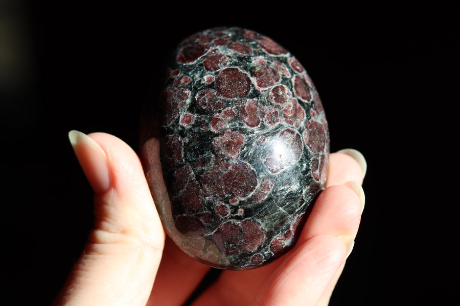 Garnet astrophyllite pocket stone 10 new