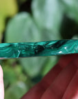 Semi polished malachite slab 5 new