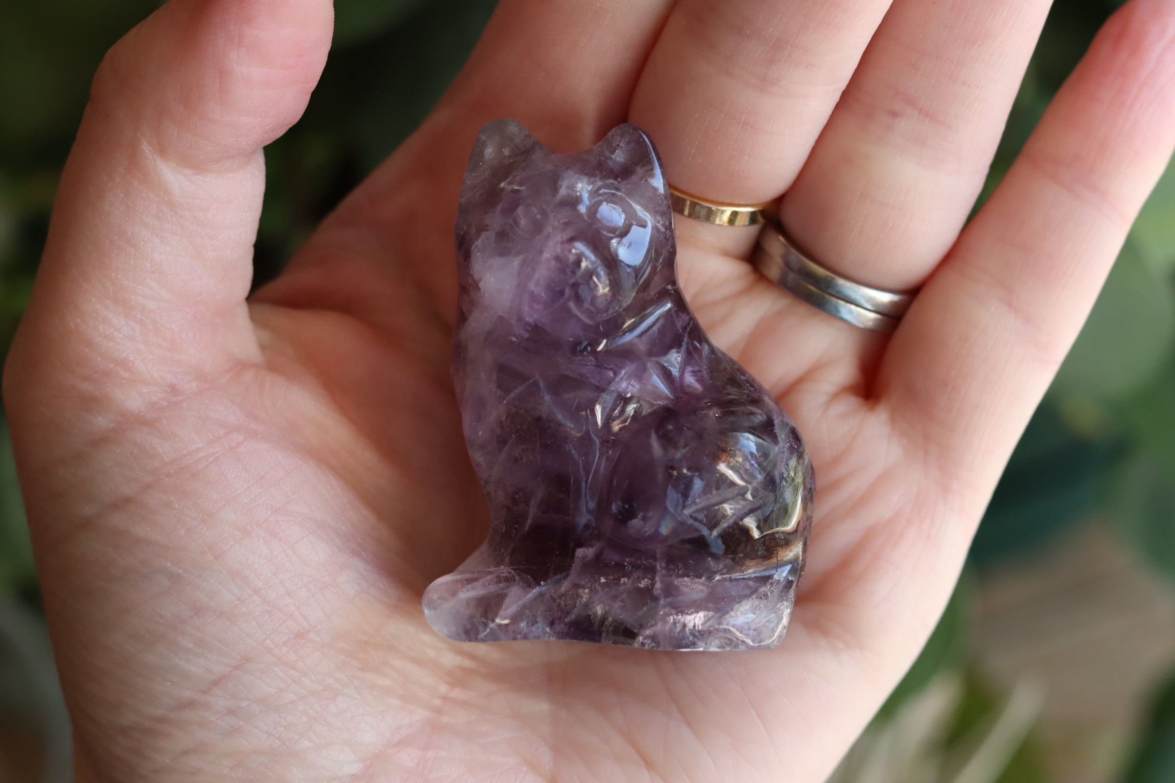 Rainbow fluorite cat 2