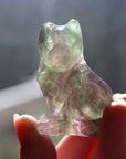 Rainbow fluorite cat 9 new