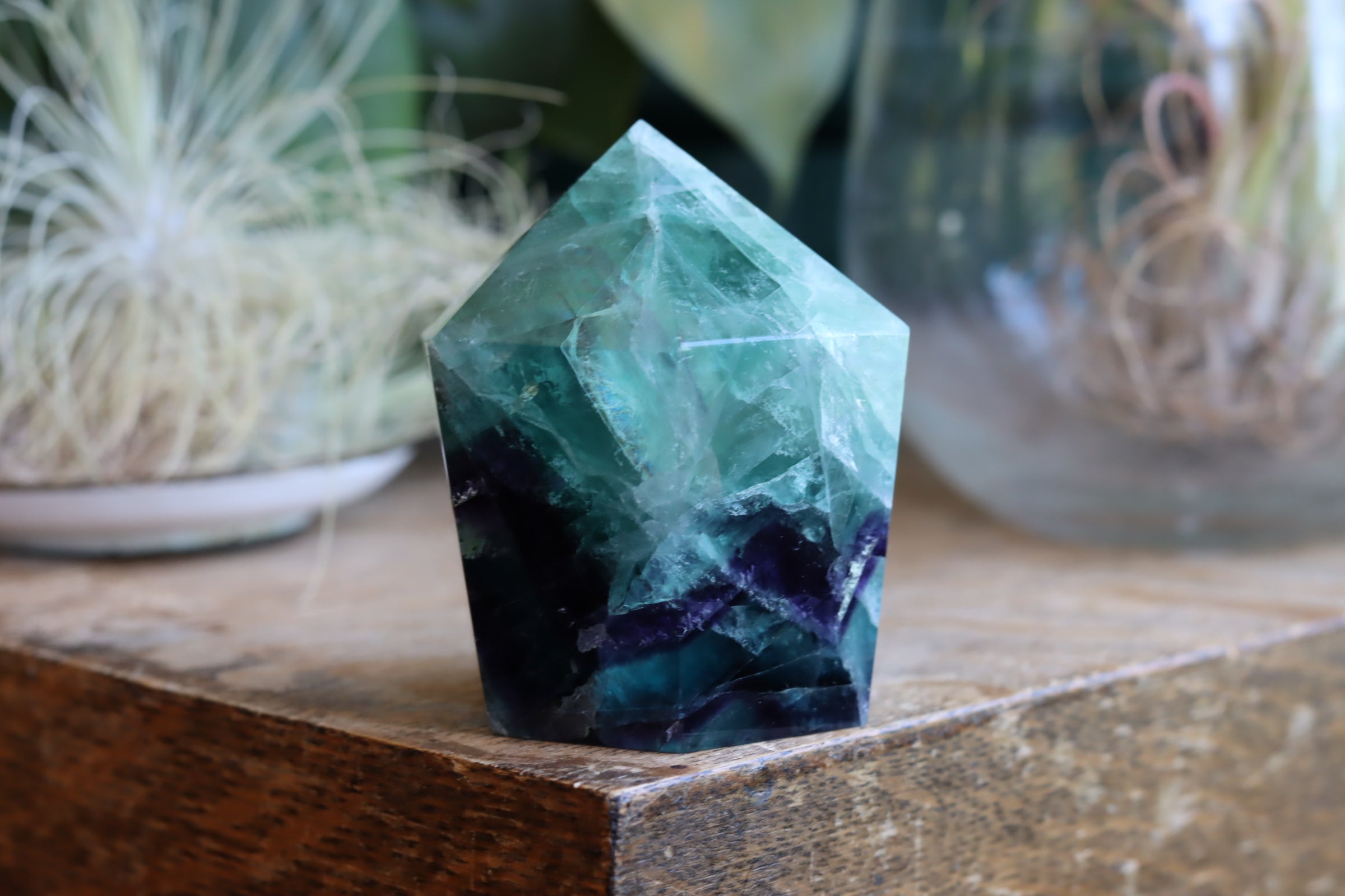 Chunky rainbow fluorite tower 21 new
