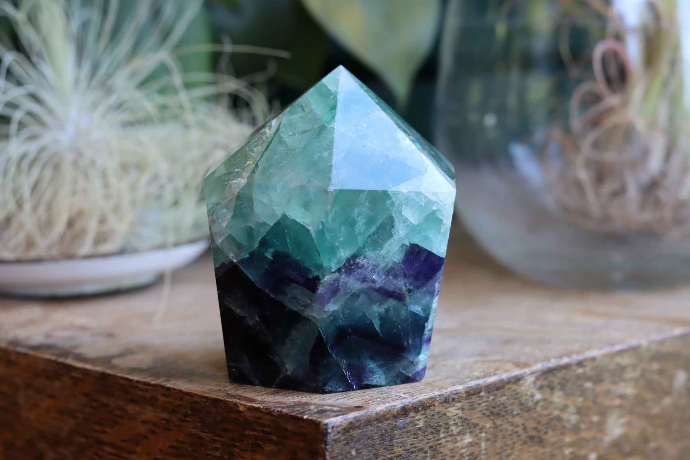 Chunky rainbow fluorite tower 21 new