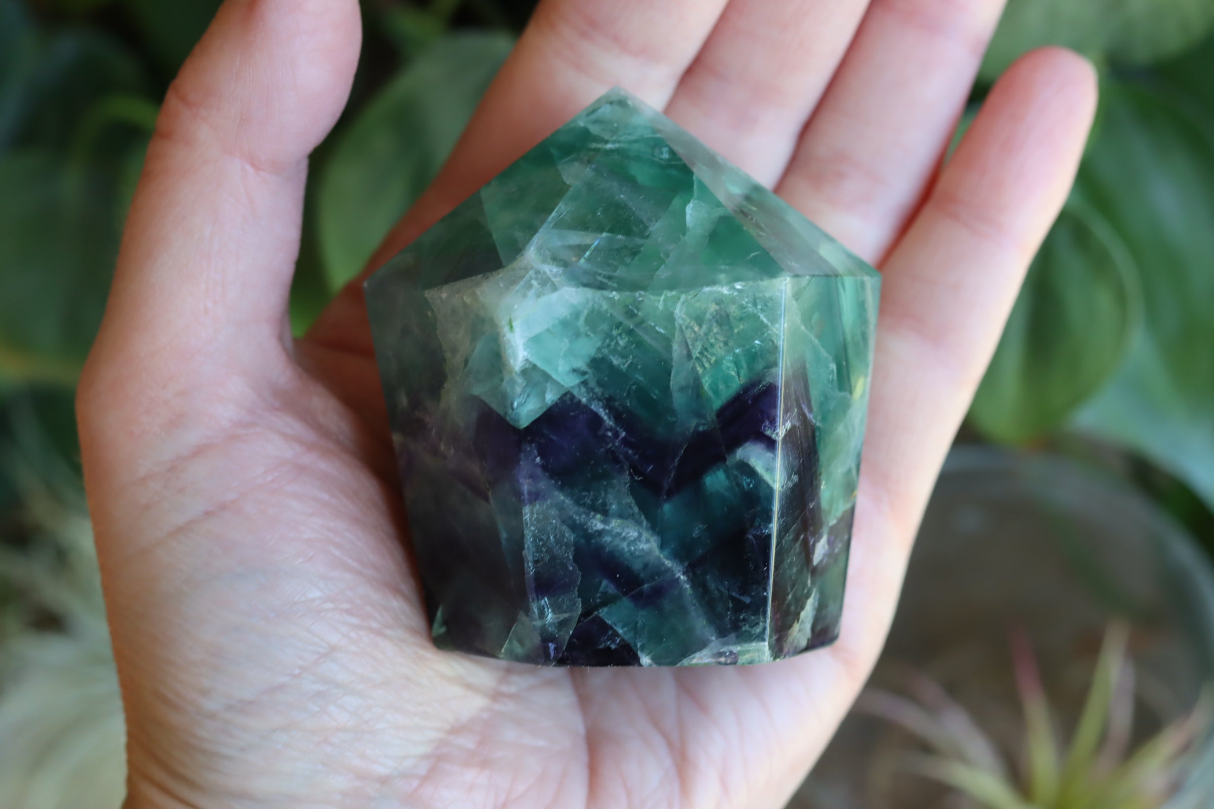 Chunky rainbow fluorite tower 21 new