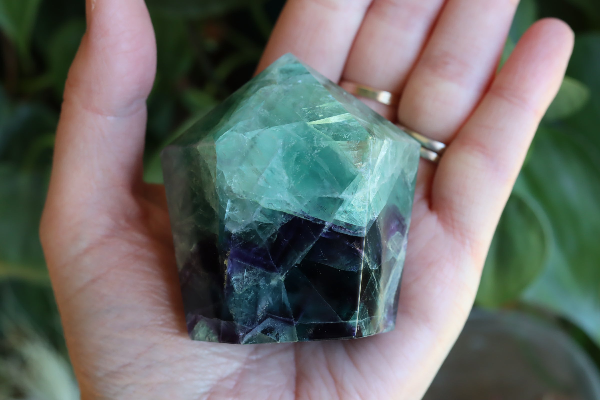 Chunky rainbow fluorite tower 21 new