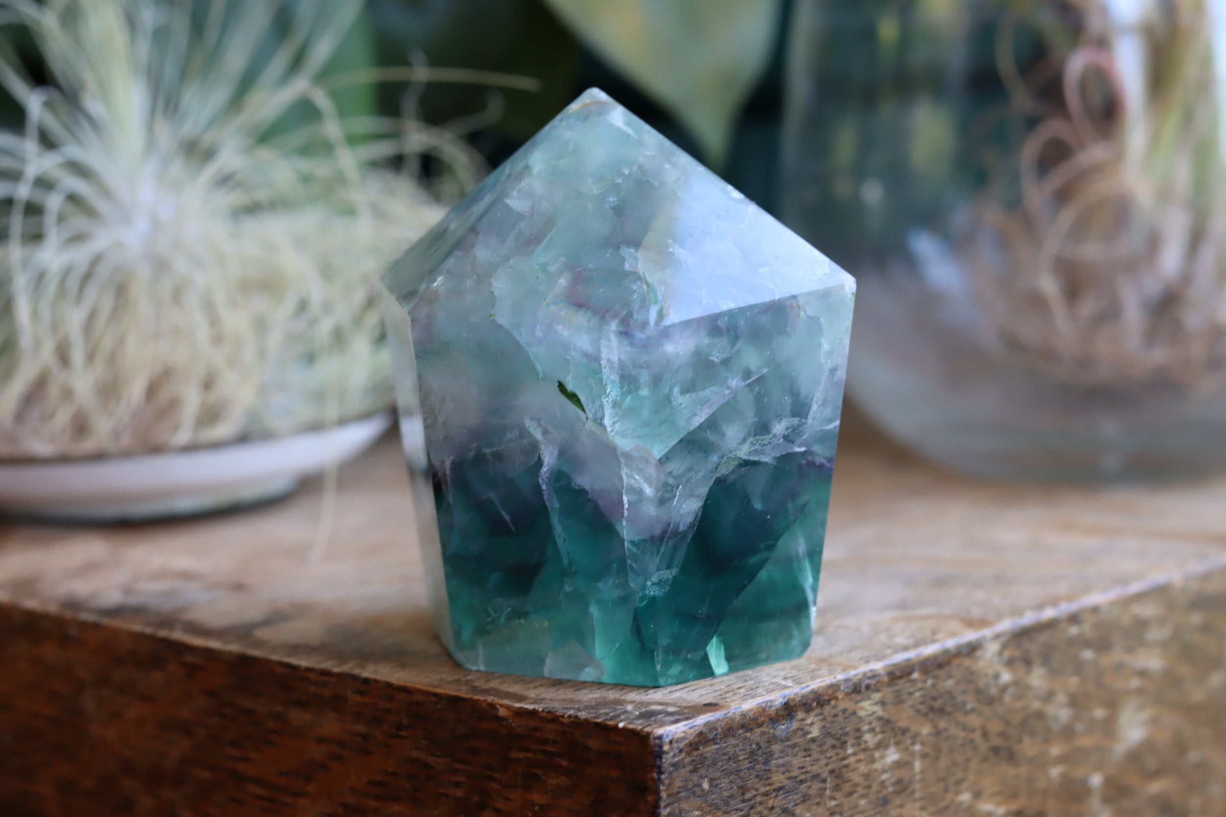 Chunky rainbow fluorite tower 22 new