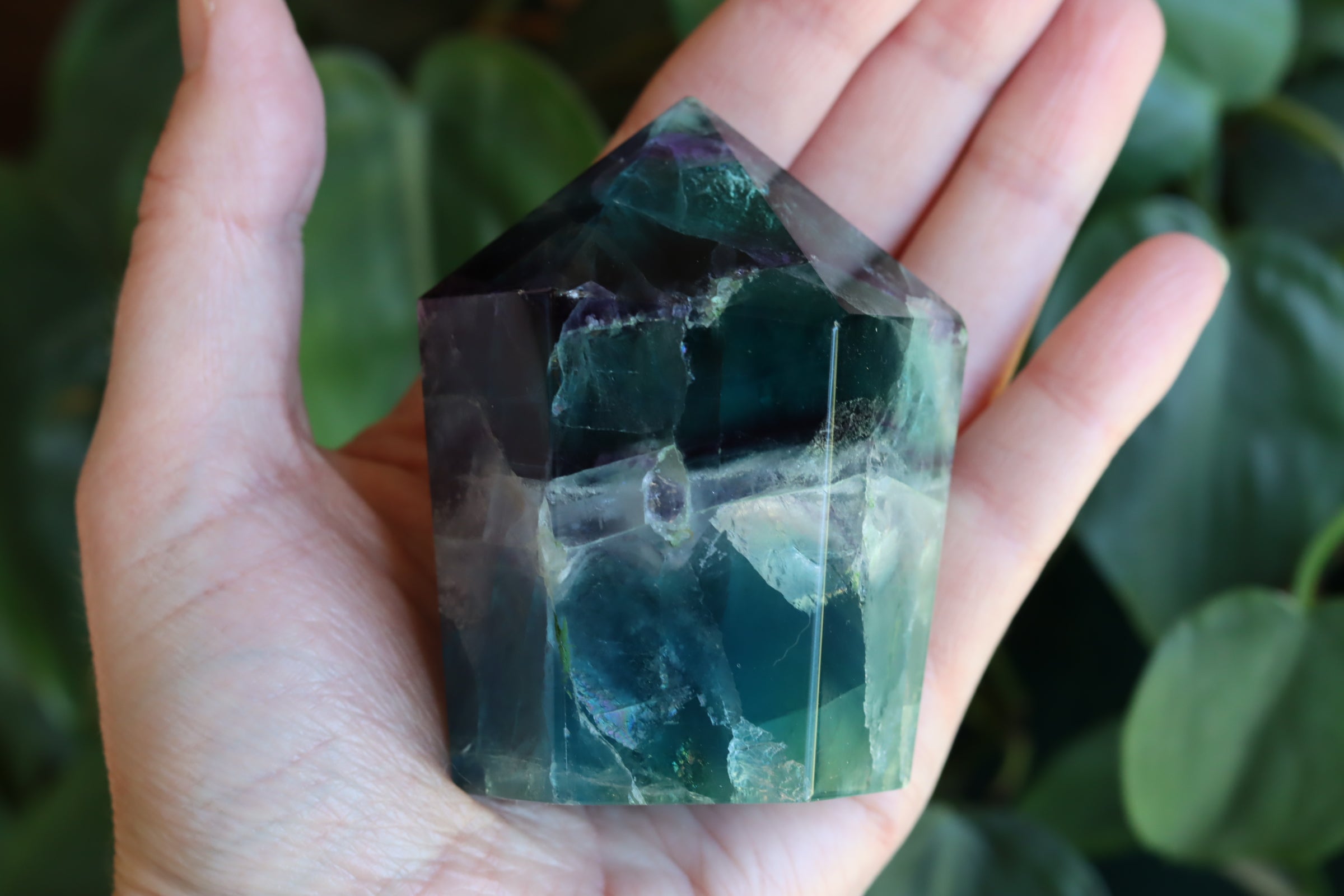 Chunky rainbow fluorite tower 2 new