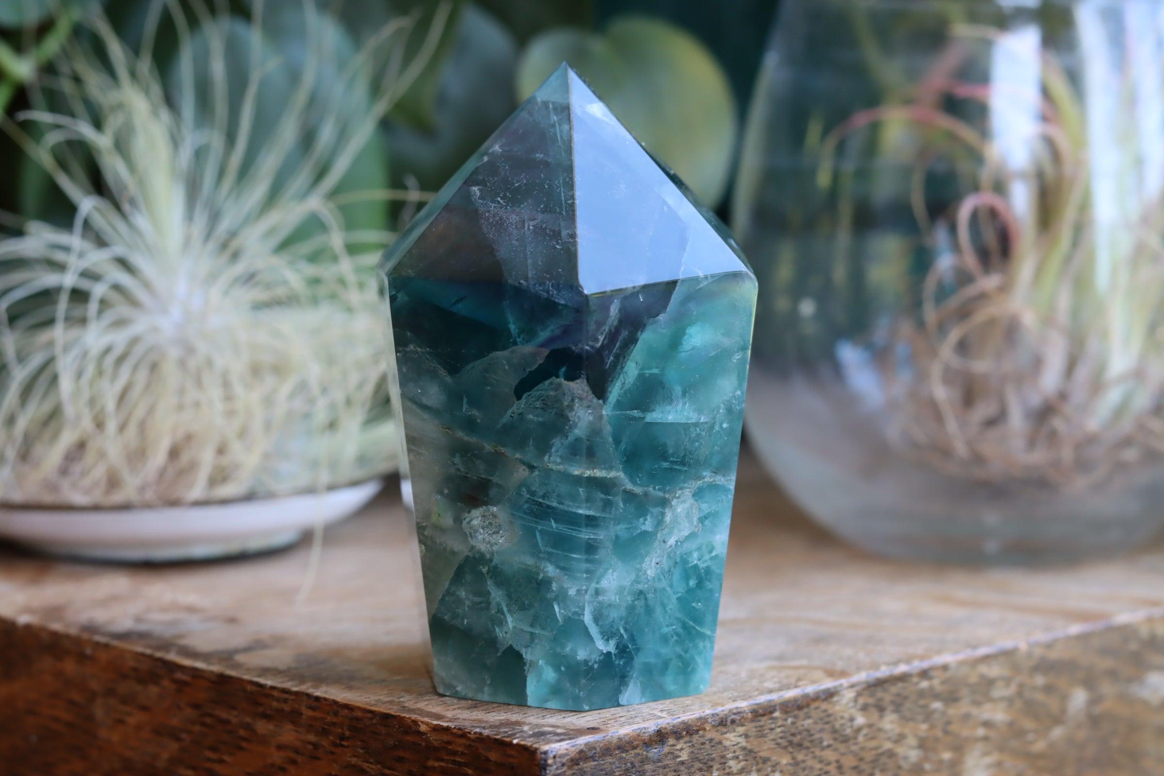 Chunky rainbow fluorite tower 24 new