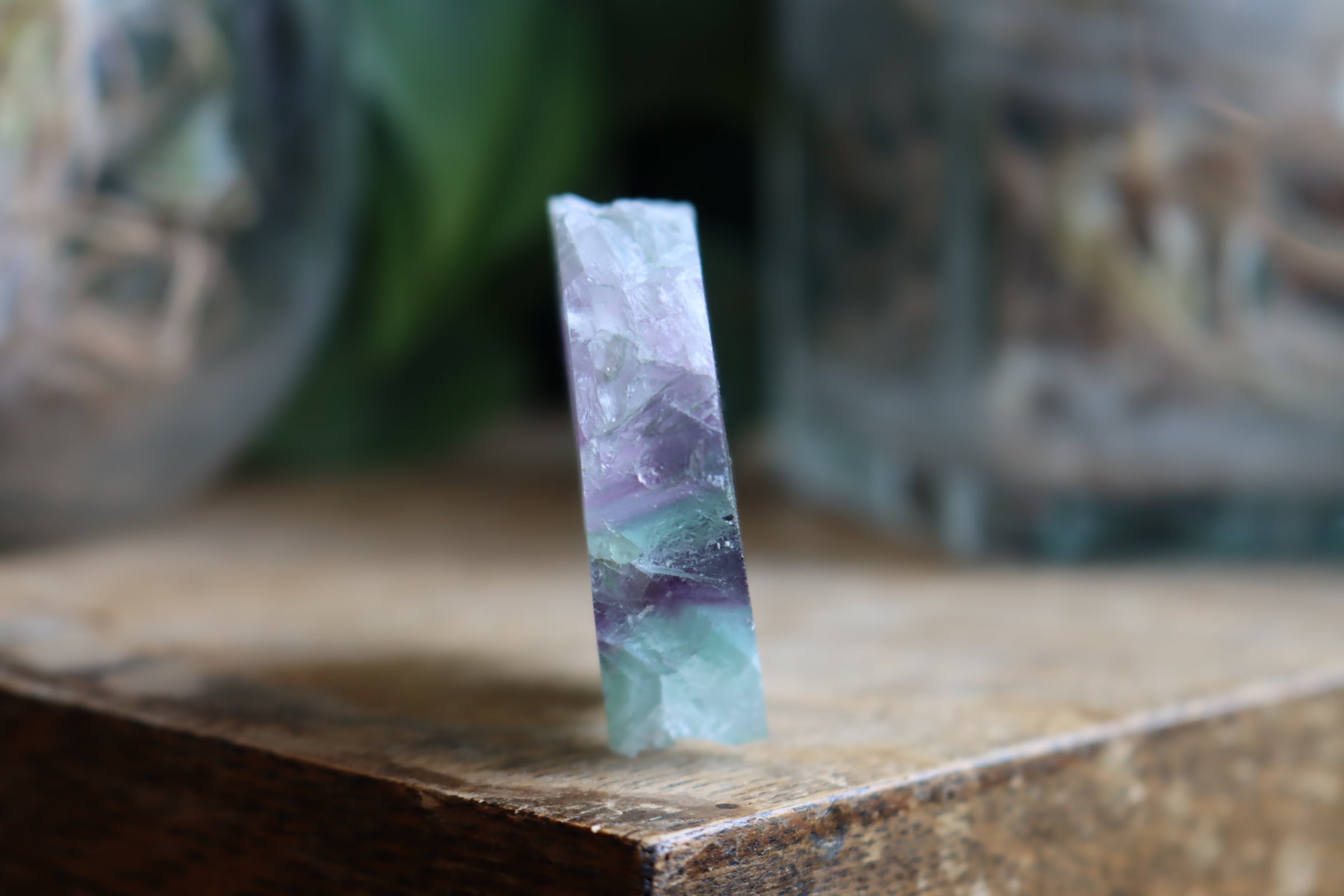 Semi polished rainbow fluorite 1 new