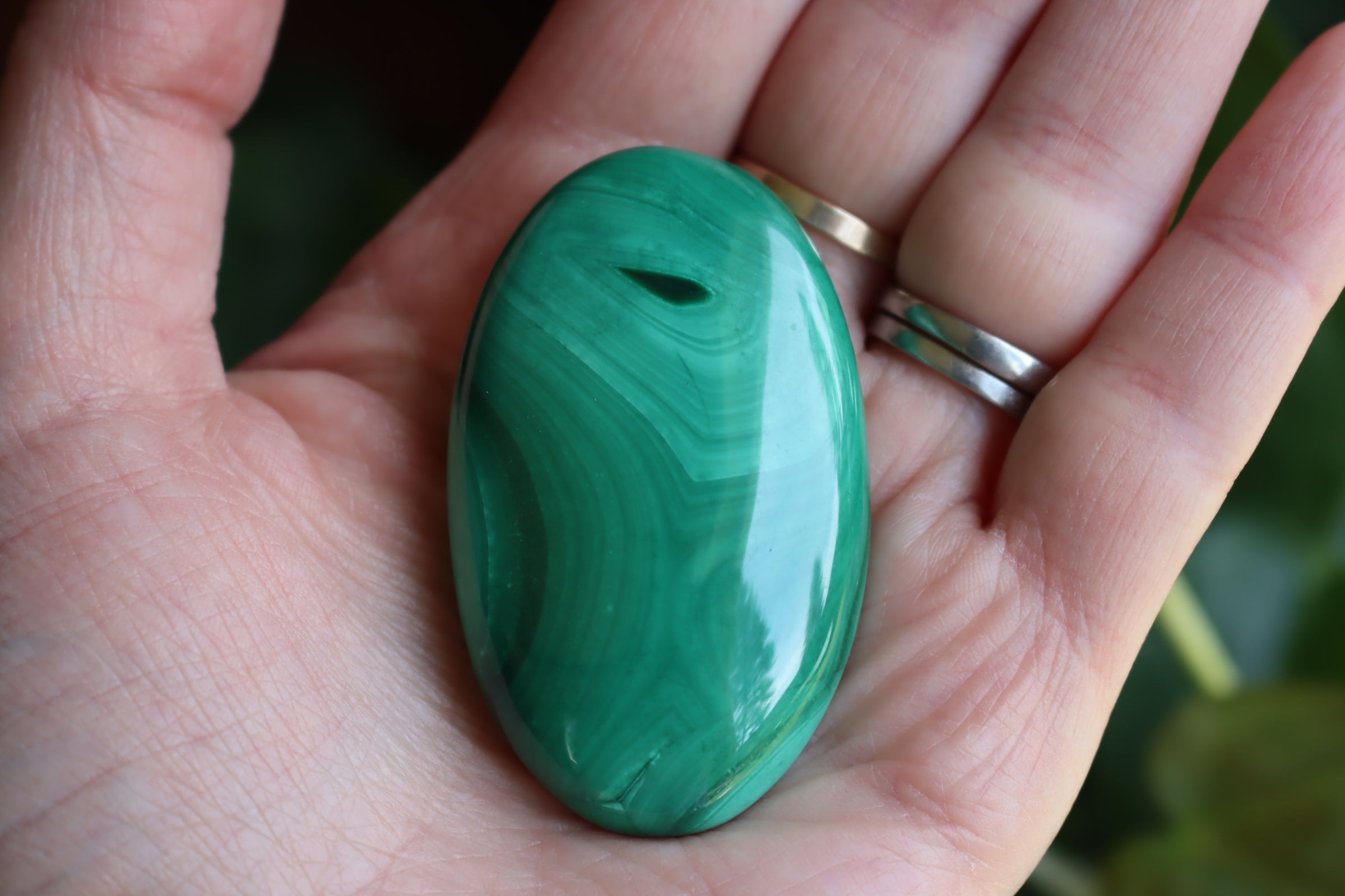 Malachite pocket stone 8 new