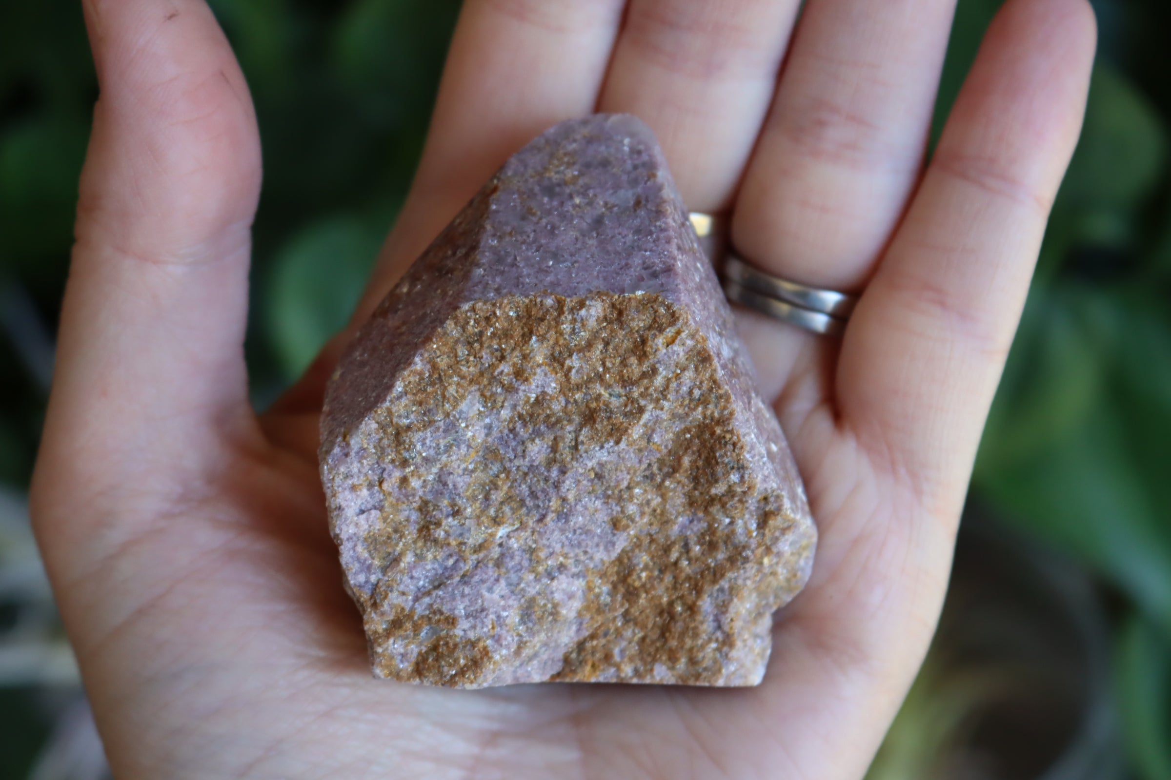 Semi polished lepidolite tower 2 new