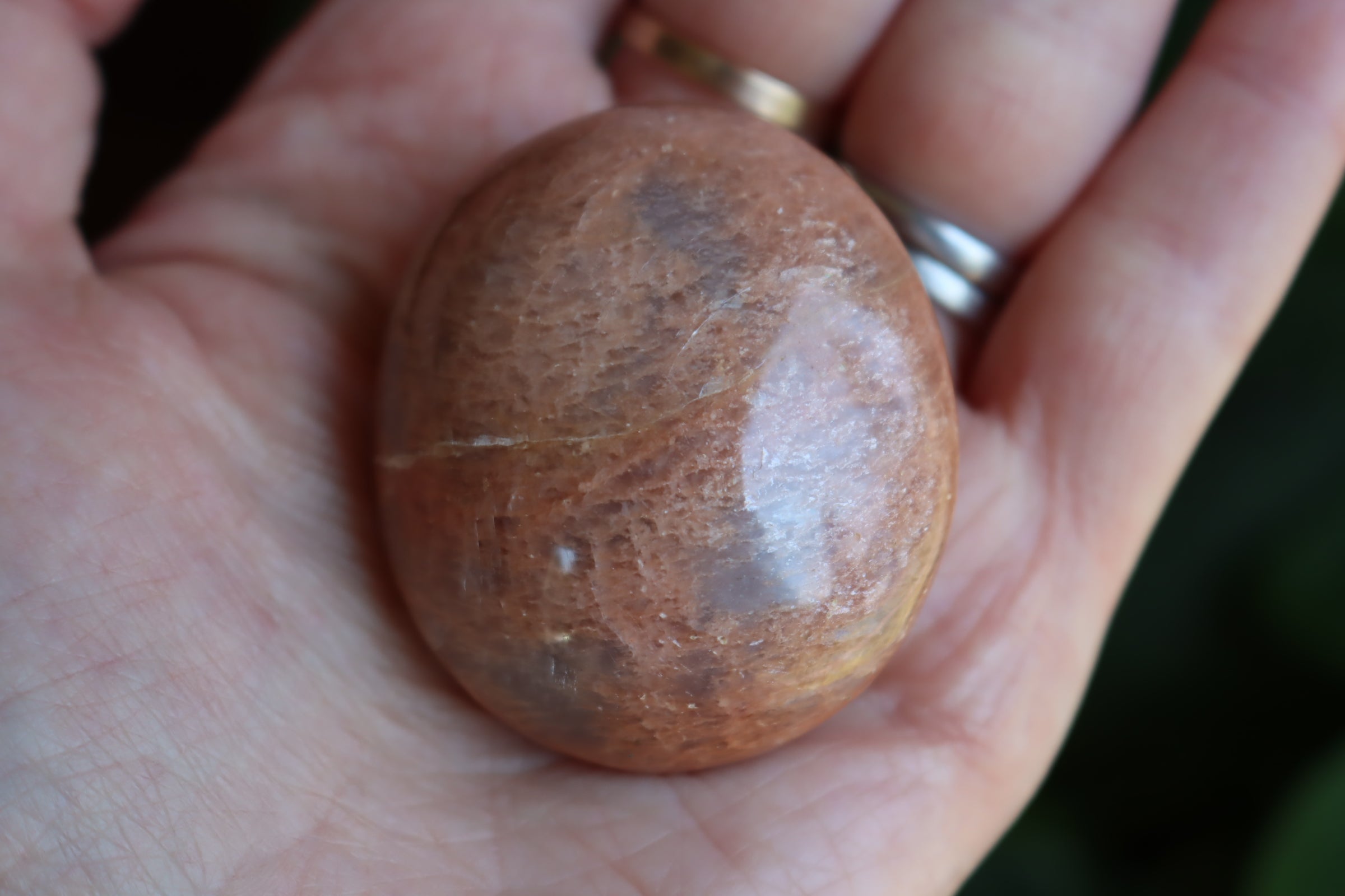 Peach moonstone pocket stone 2 new