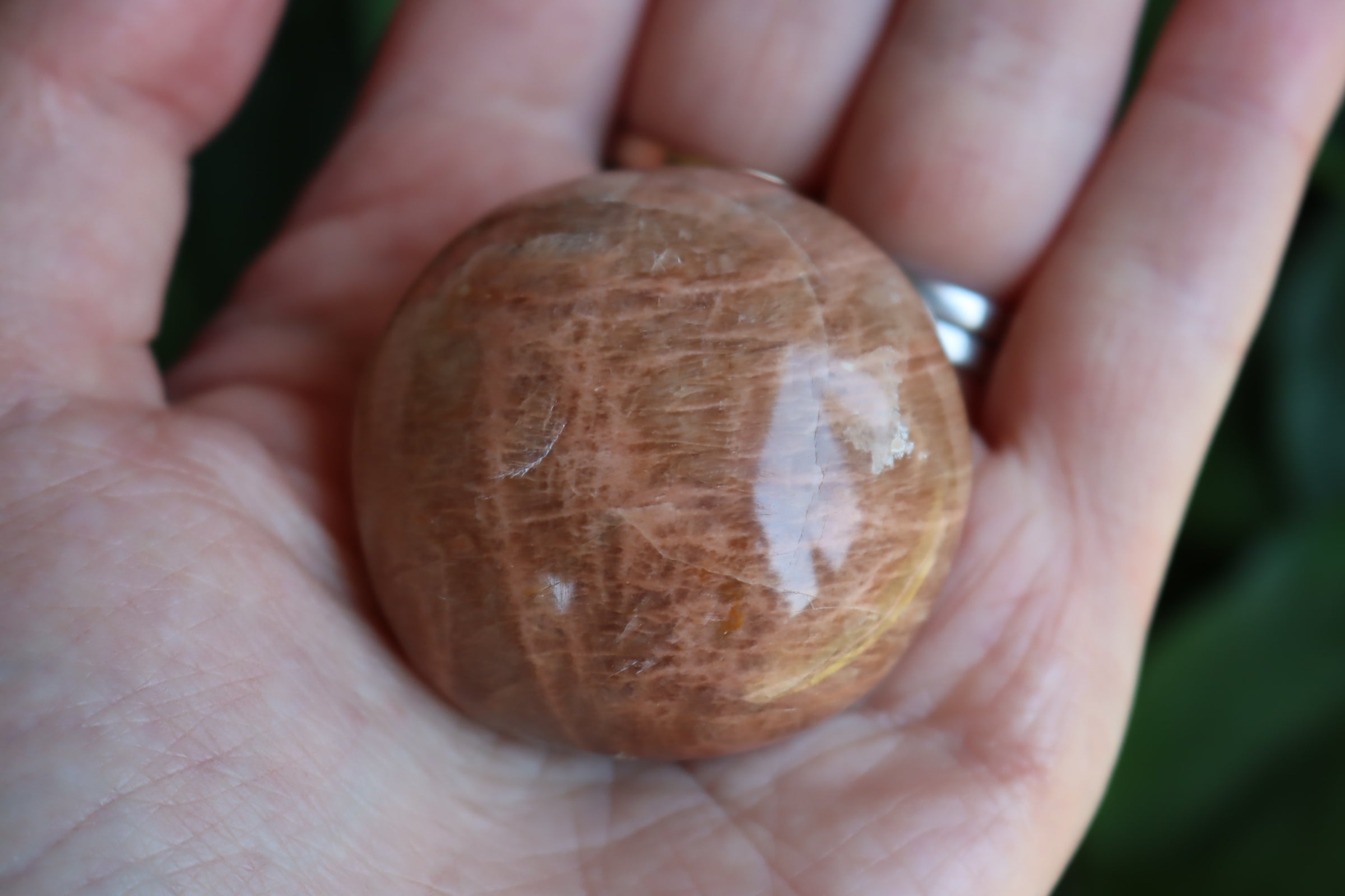 Peach moonstone pocket stone 3 new
