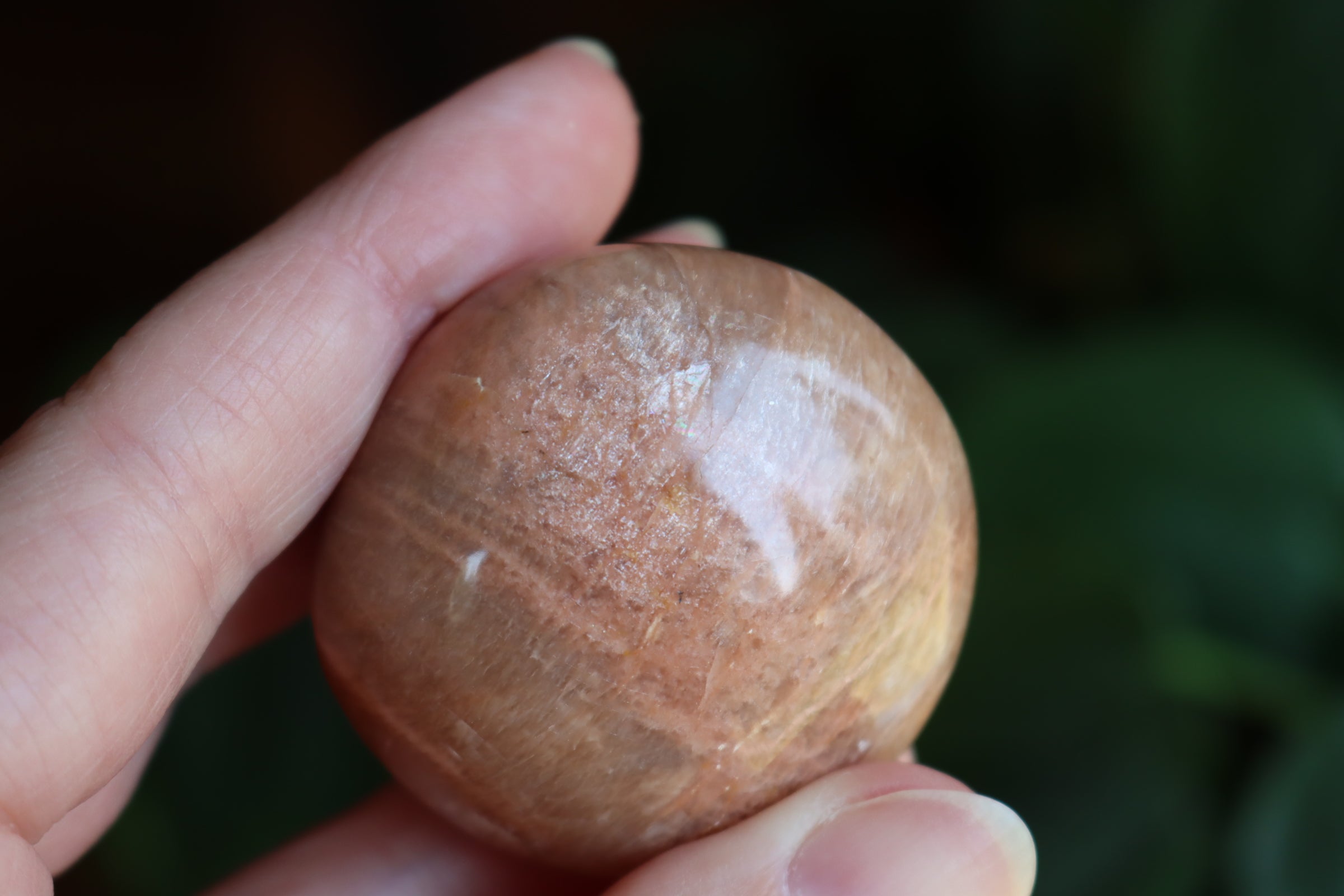 Peach moonstone pocket stone 3 new