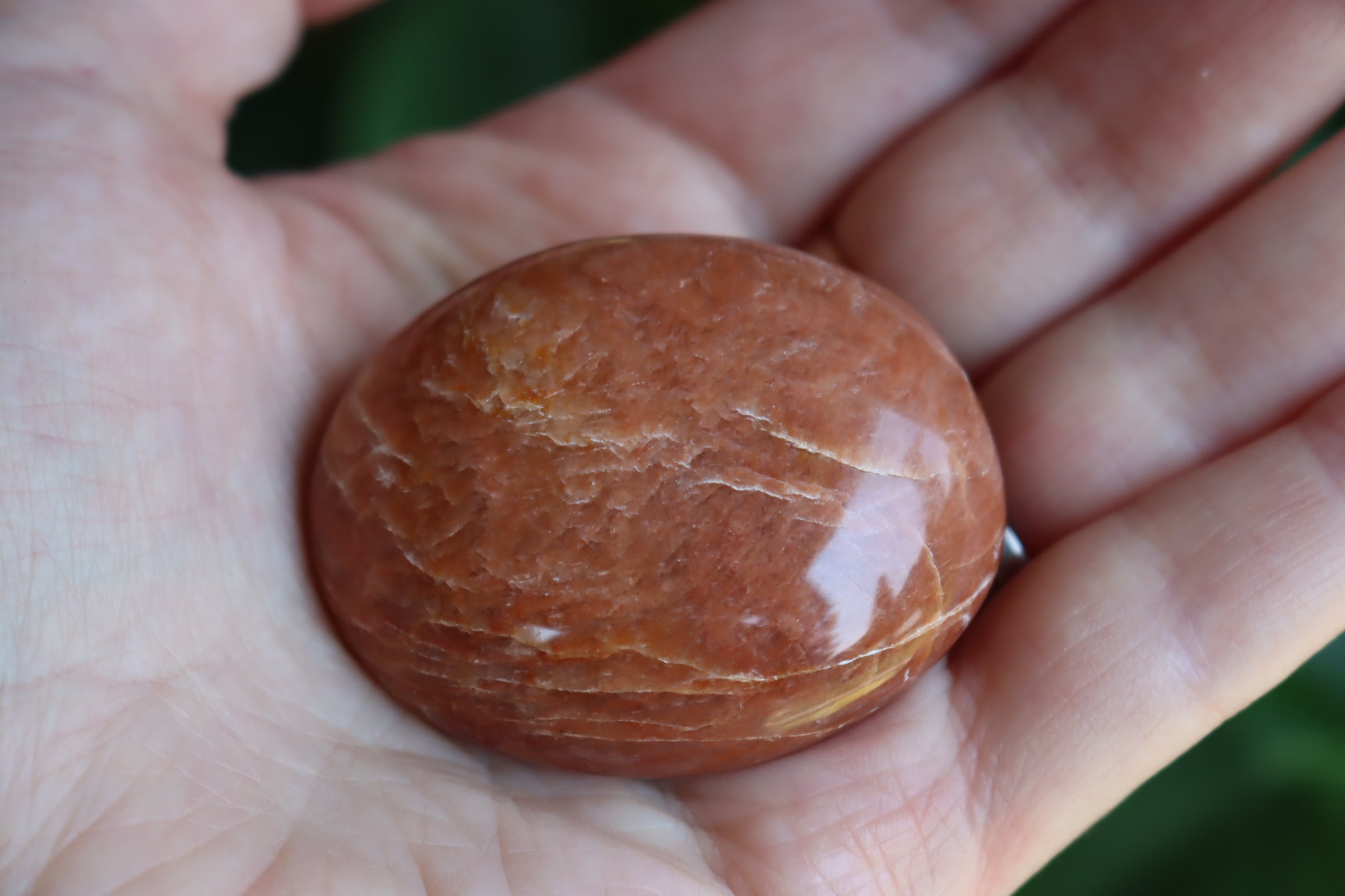 Peach moonstone pocket stone 5 new