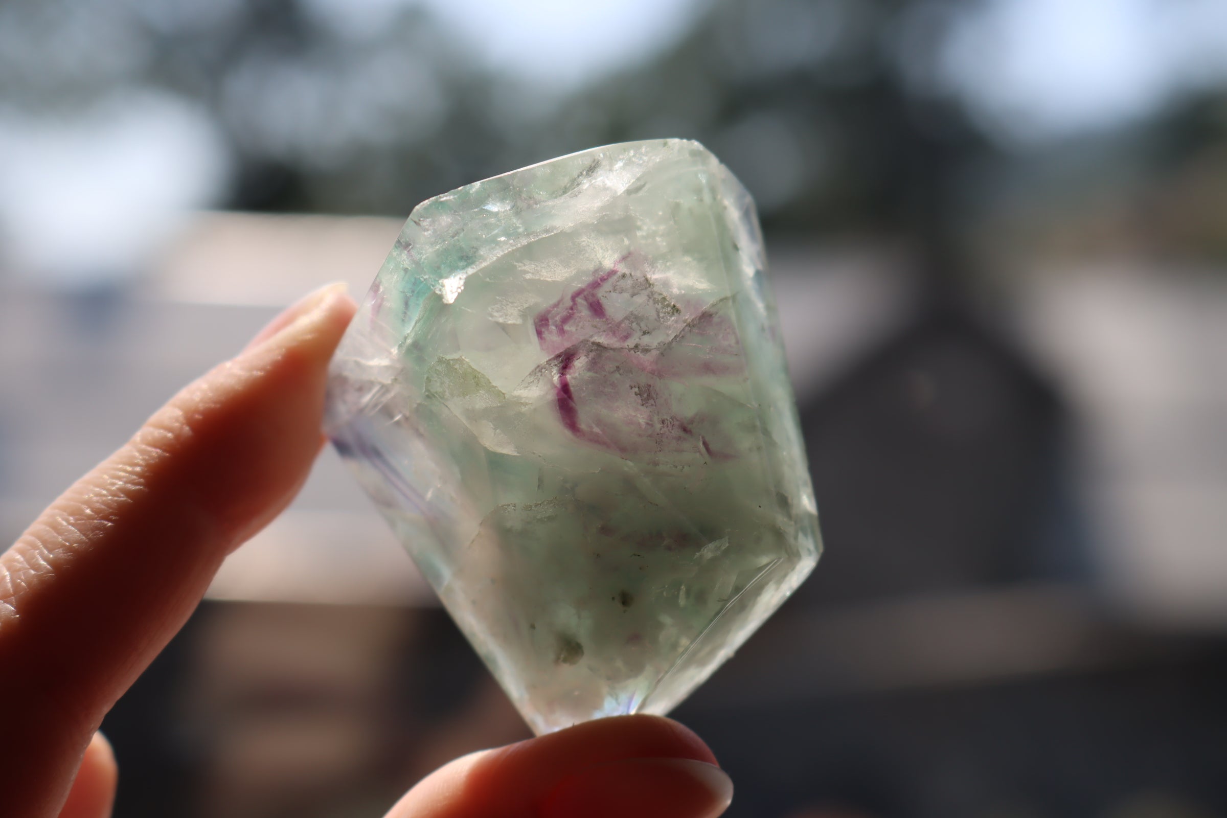 Rainbow fluorite free form 4 new