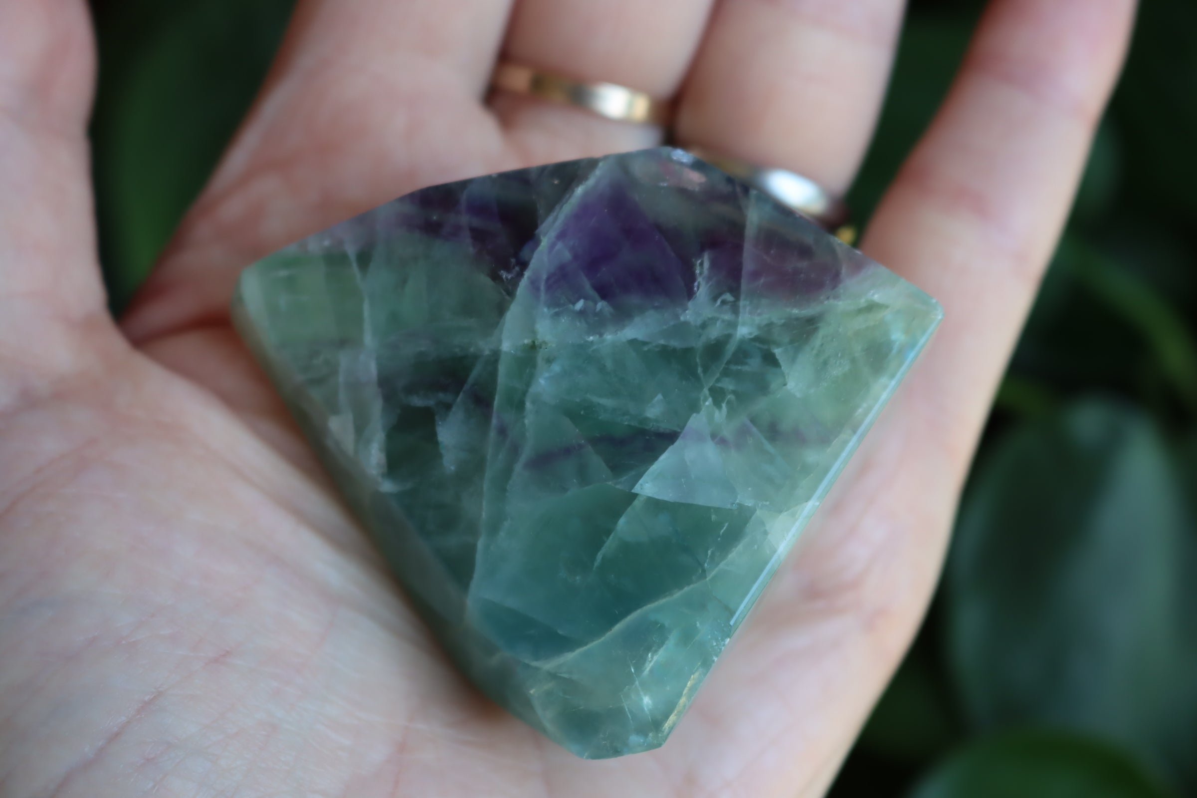 Rainbow fluorite free form 5 new