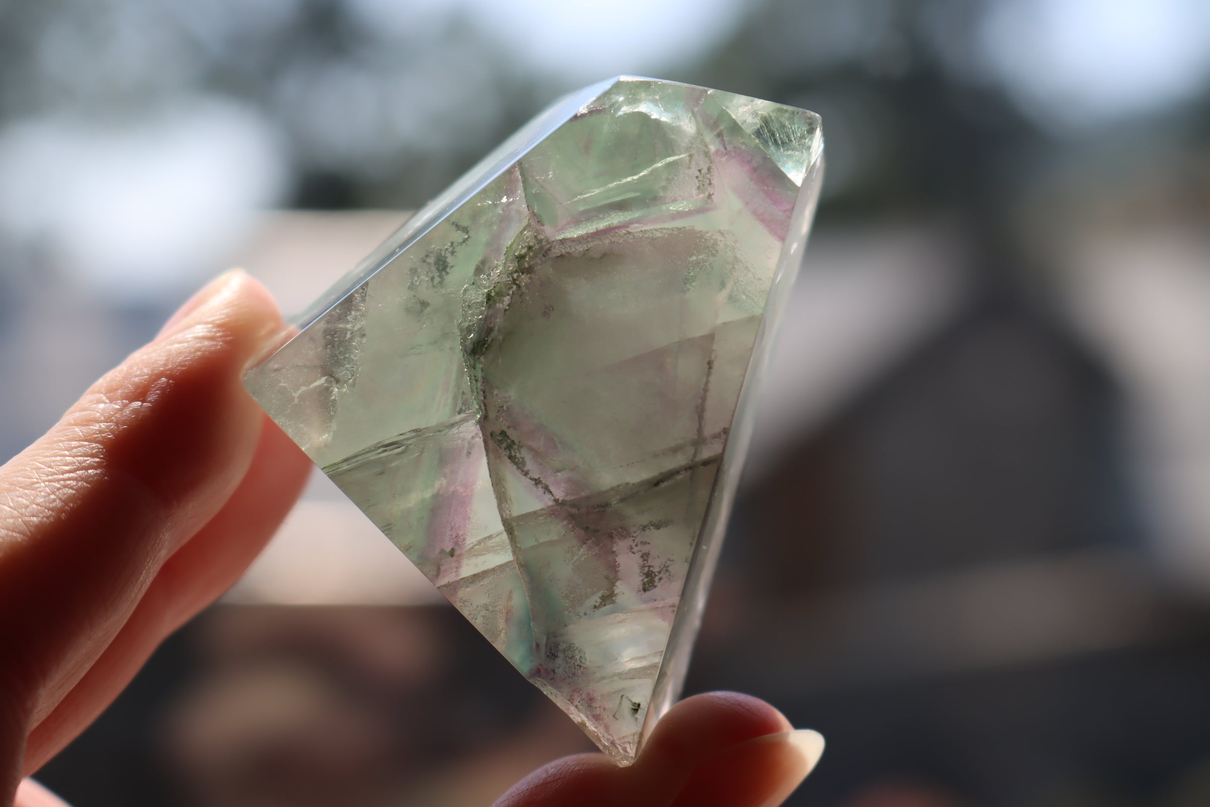 Rainbow fluorite free form 6 new