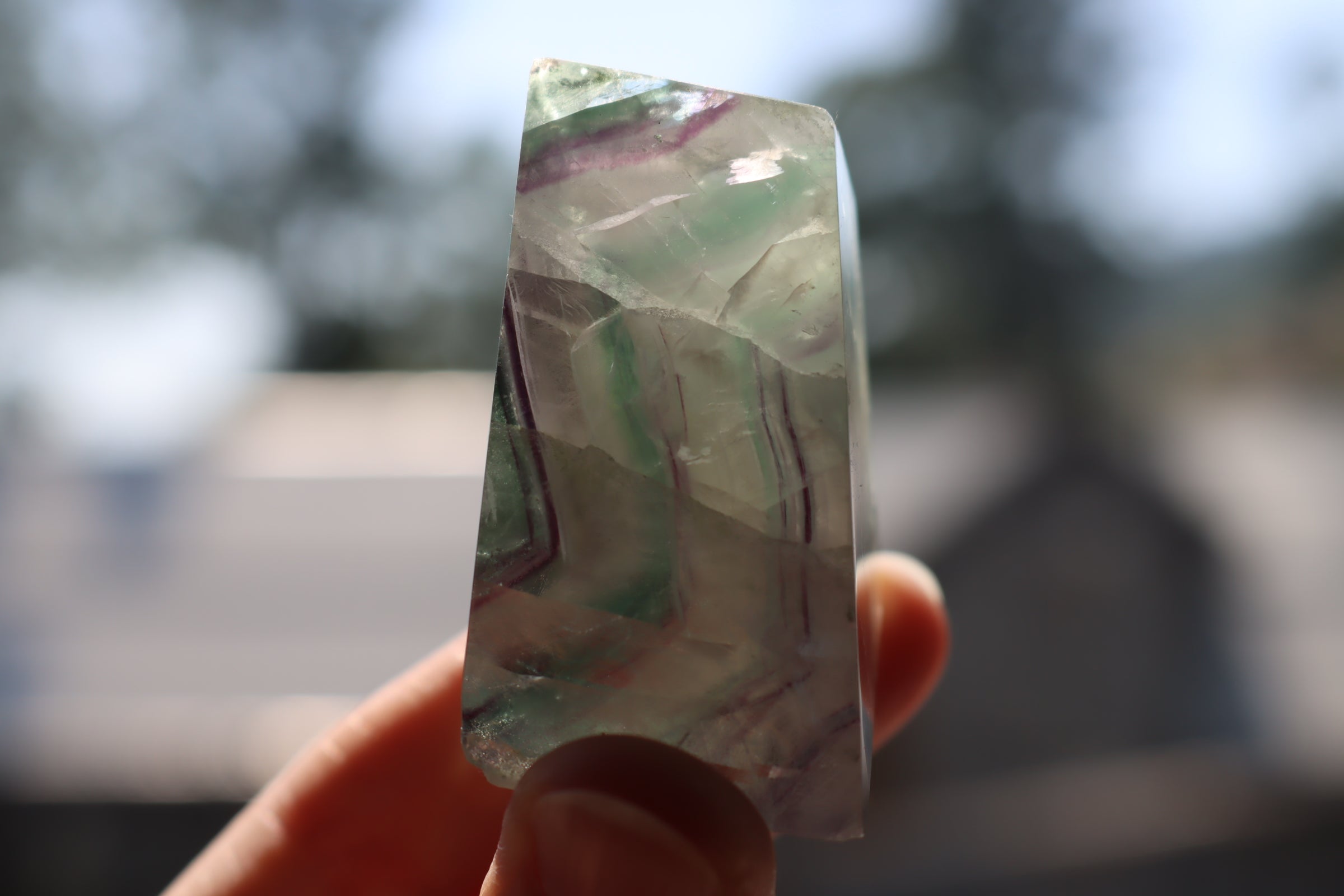 Rainbow fluorite free form 6 new