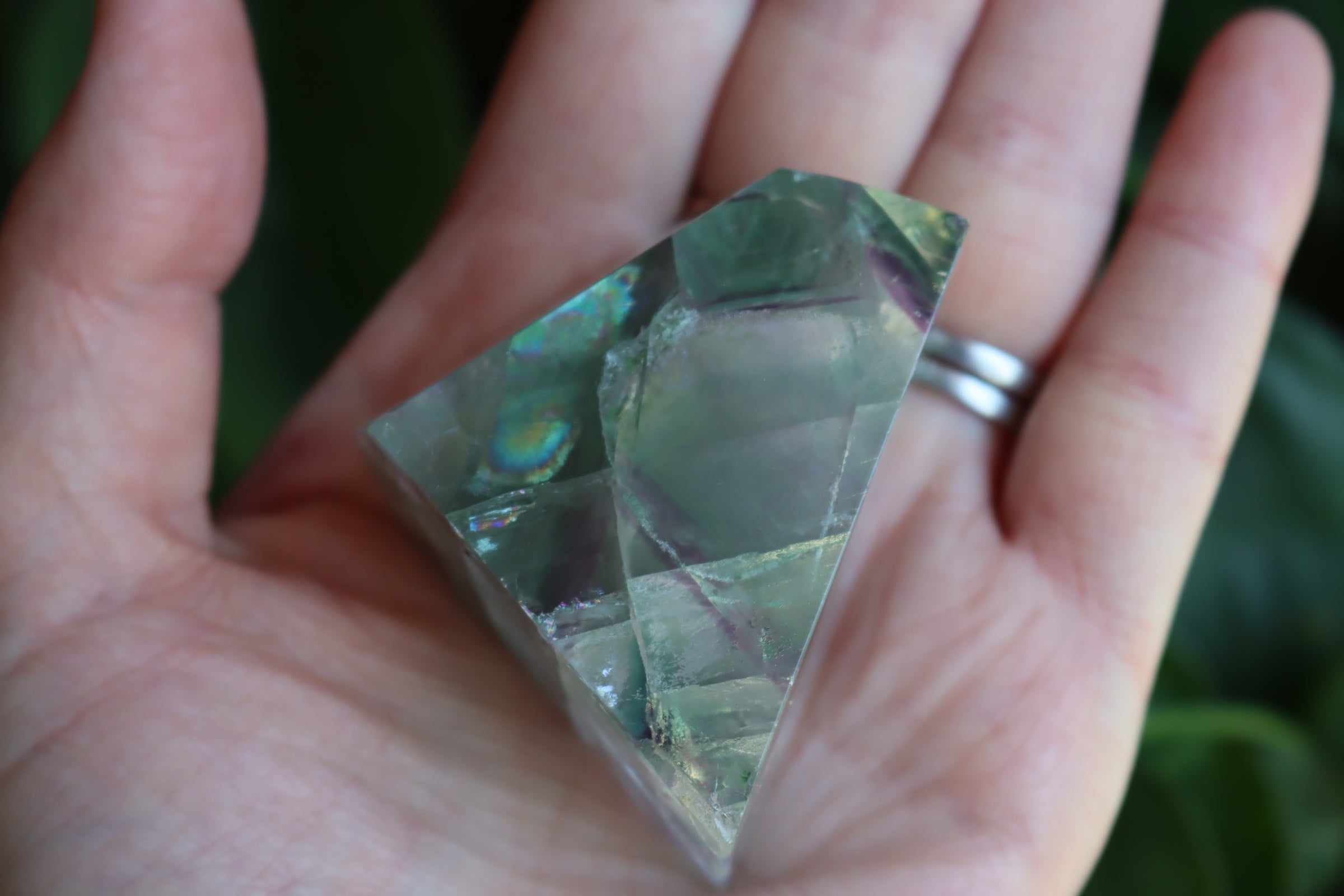 Rainbow fluorite free form 6 new
