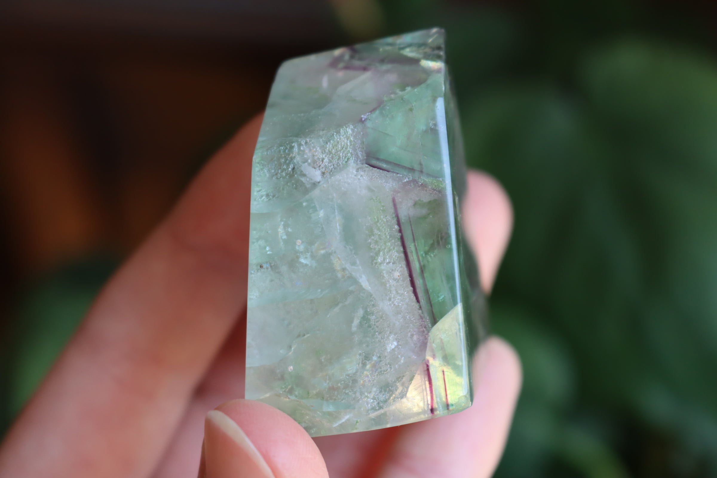Rainbow fluorite free form 6 new
