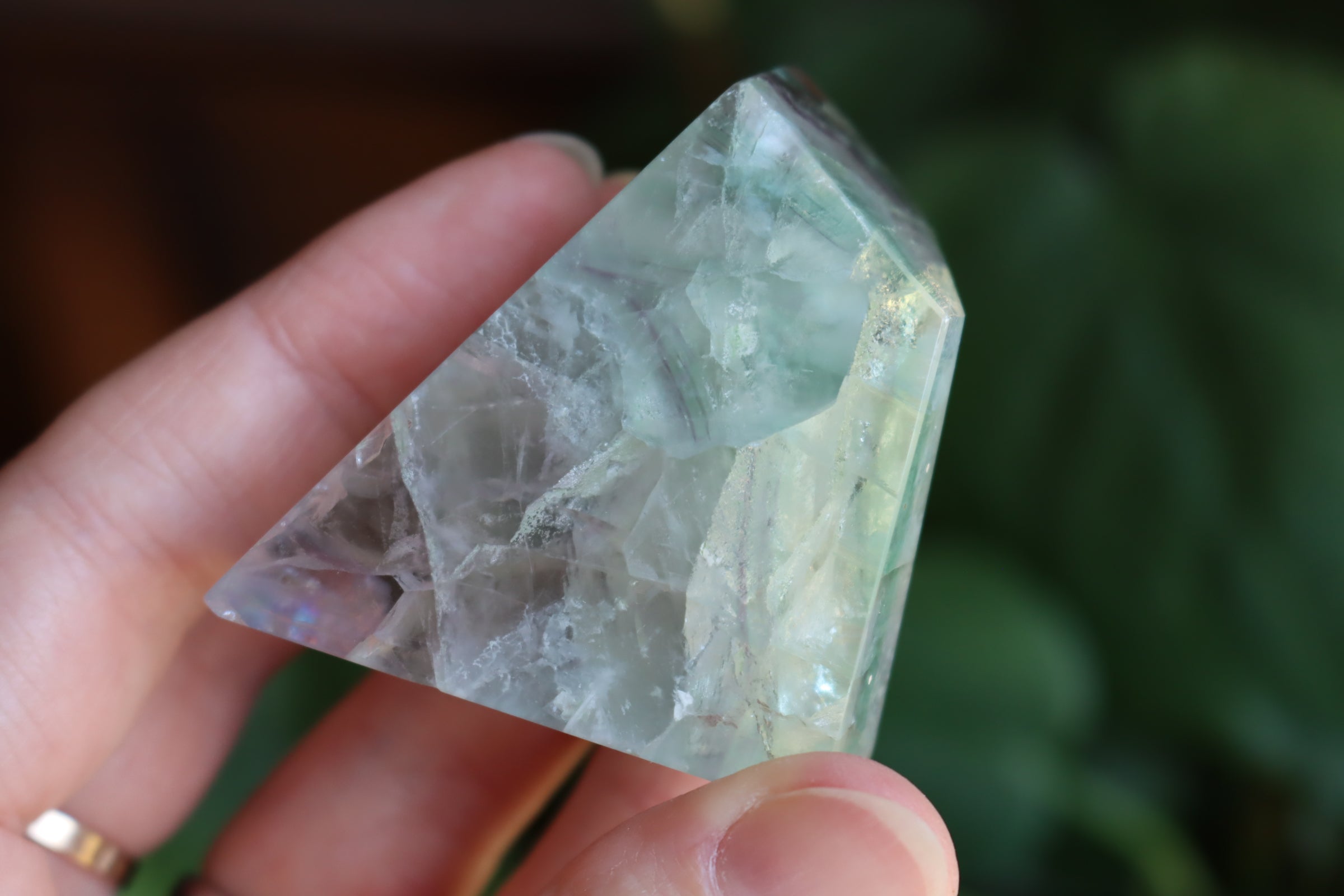 Rainbow fluorite free form 6 new