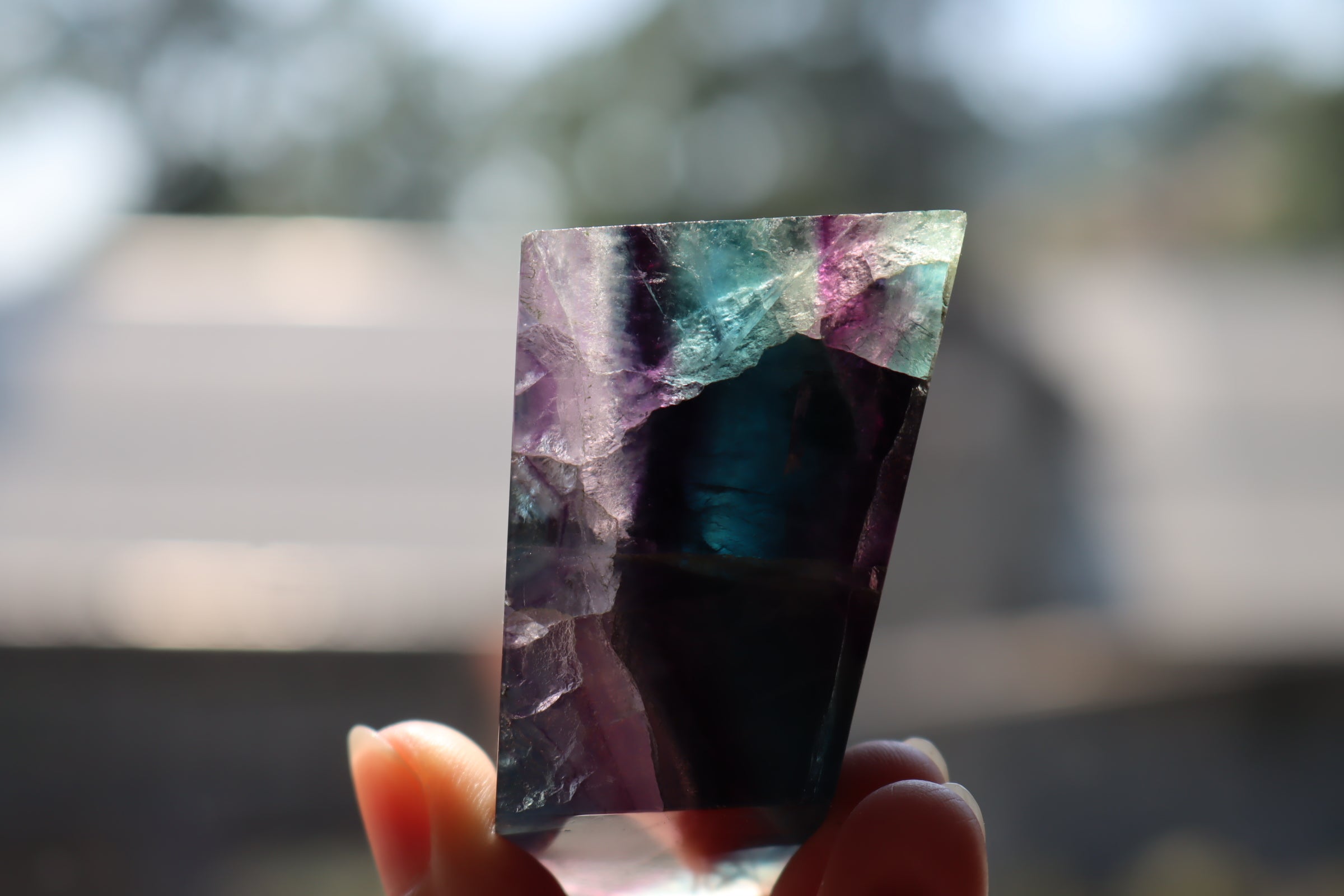 Rainbow fluorite free form 9 new