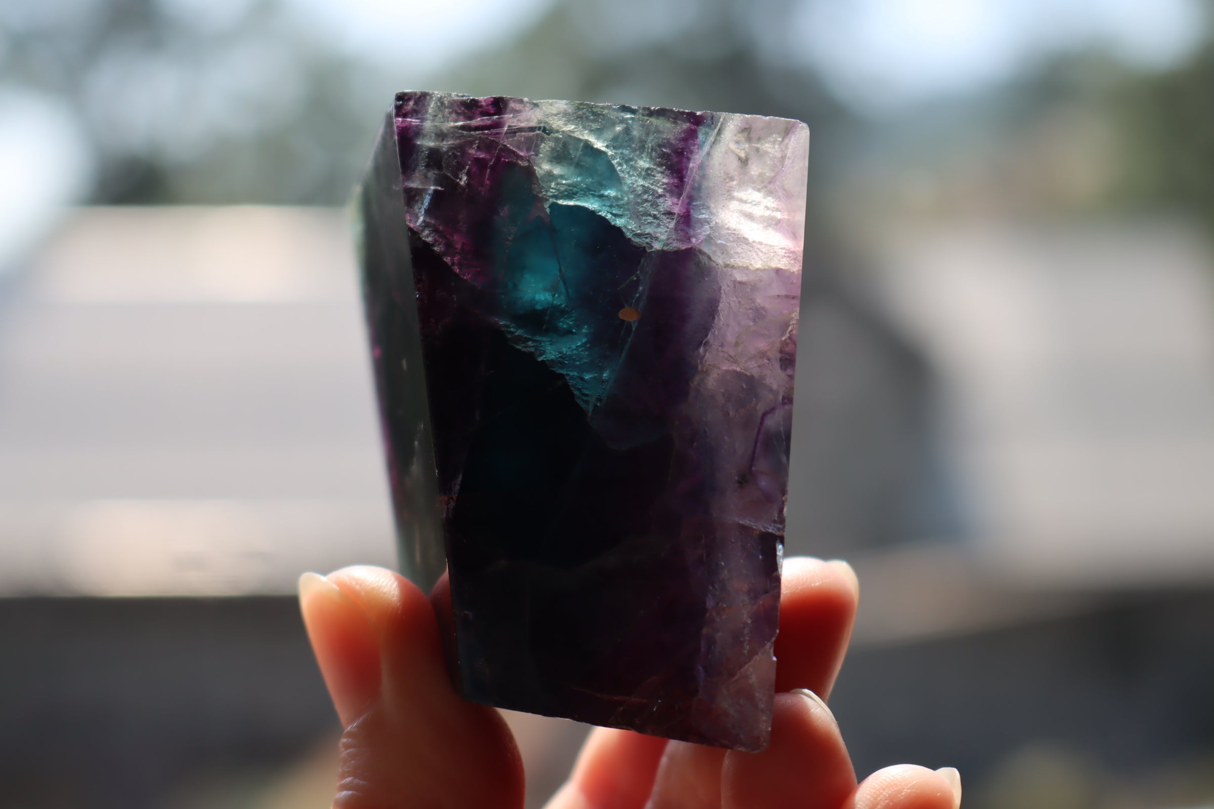 Rainbow fluorite free form 9 new