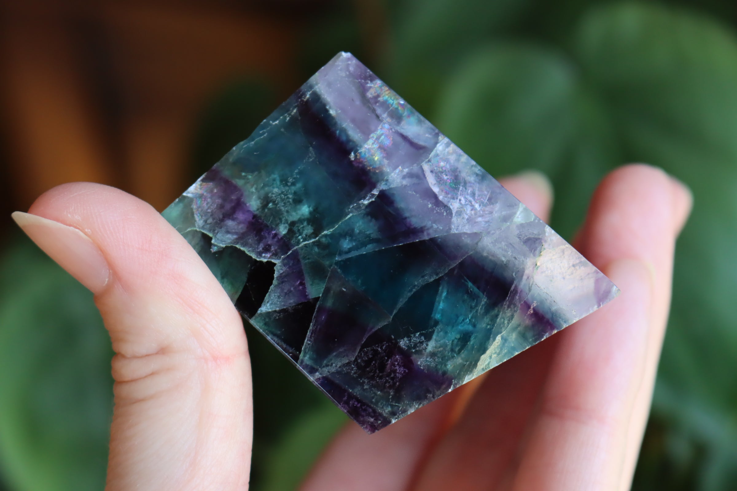 Rainbow fluorite free form 9 new