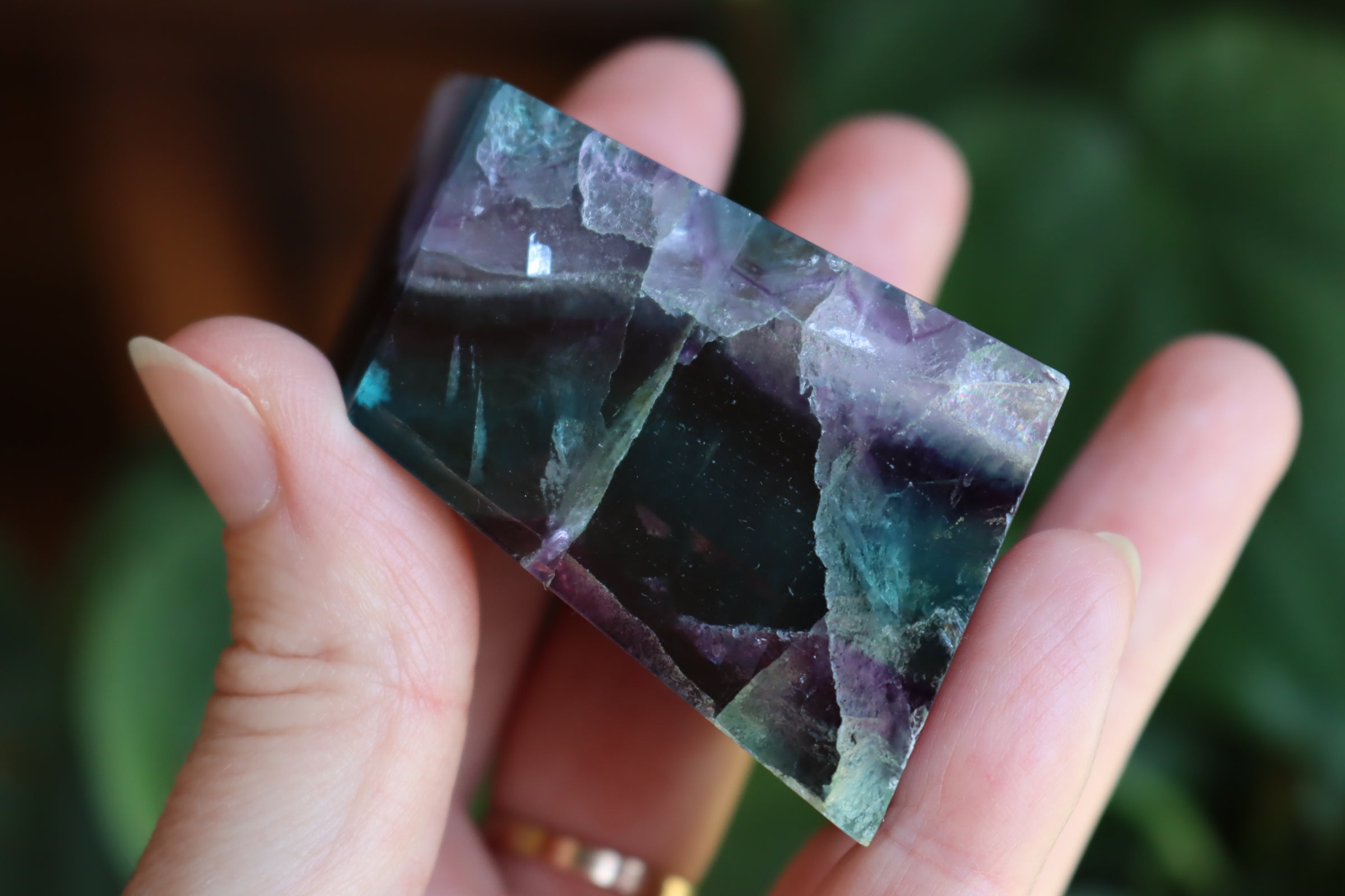 Rainbow fluorite free form 9 new