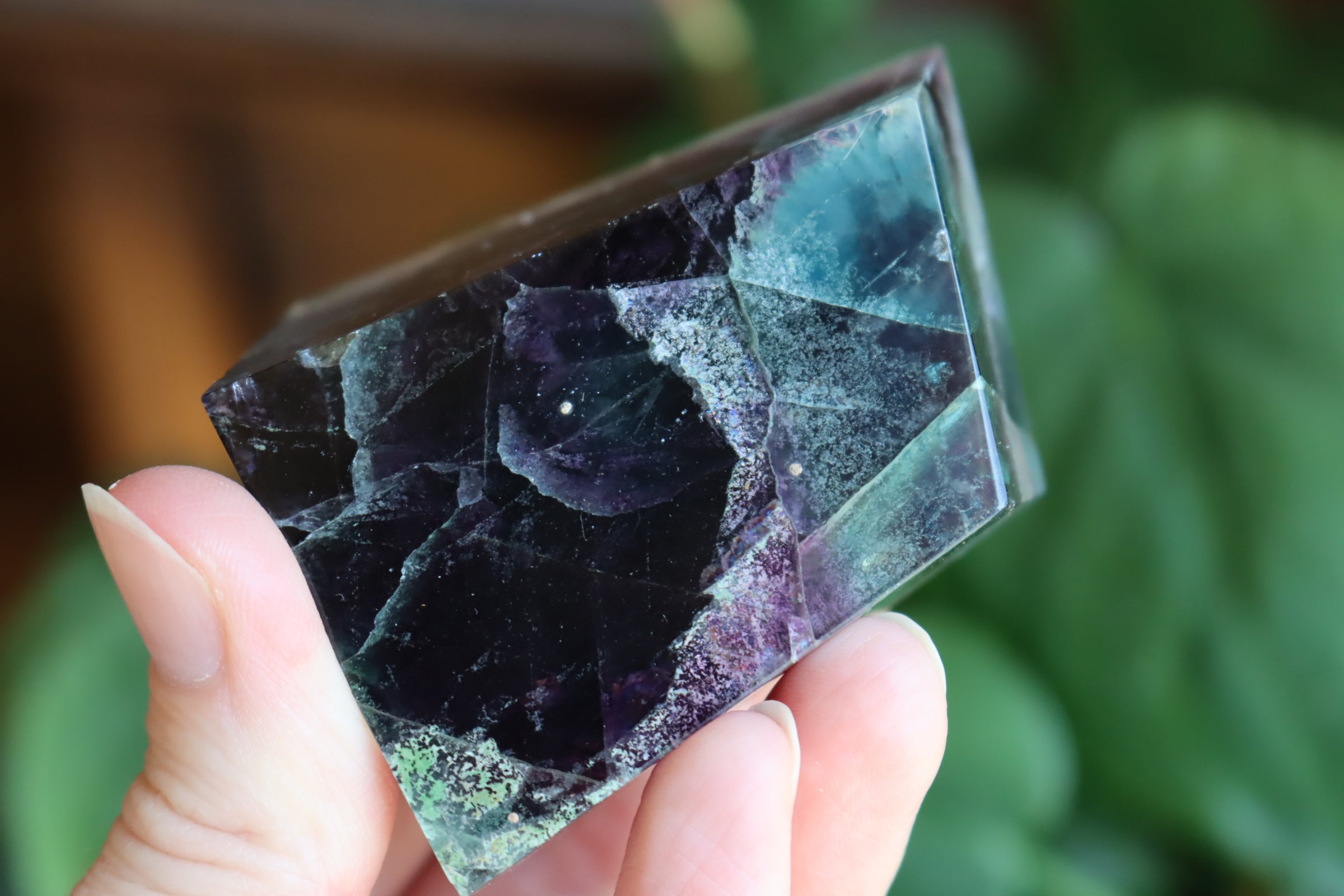 Rainbow fluorite free form 9 new