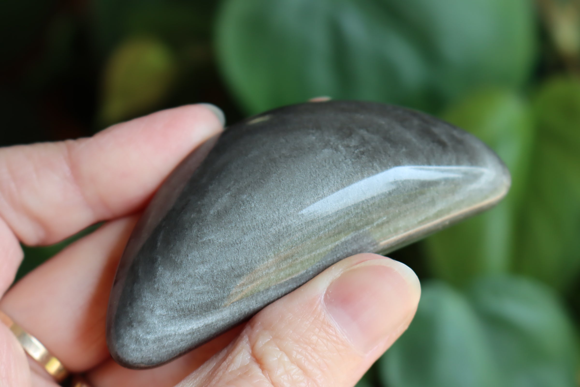 Silver sheen obsidian moon 9 new