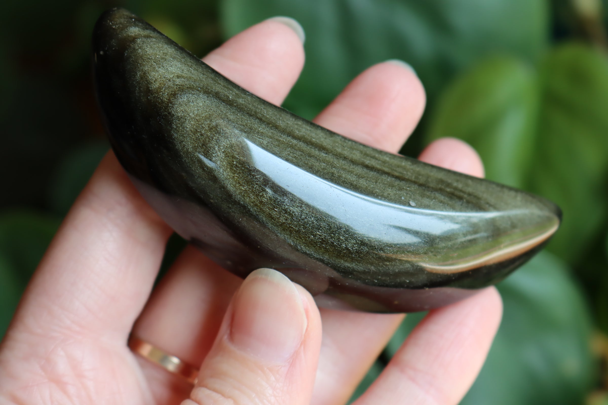 Gold sheen obsidian moon 10 new