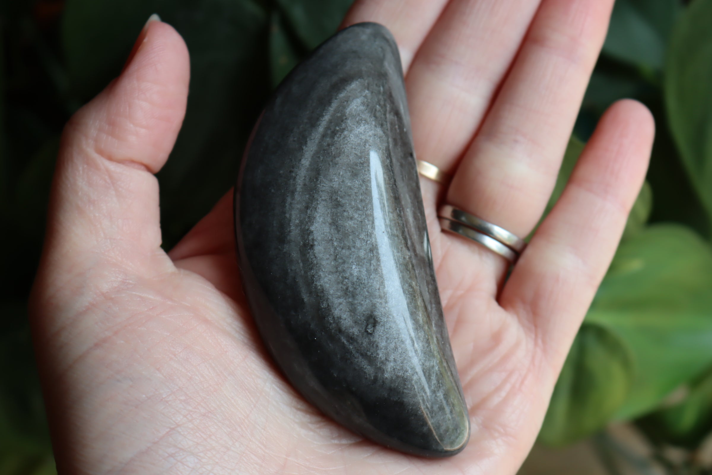 Silver sheen obsidian moon 12 new