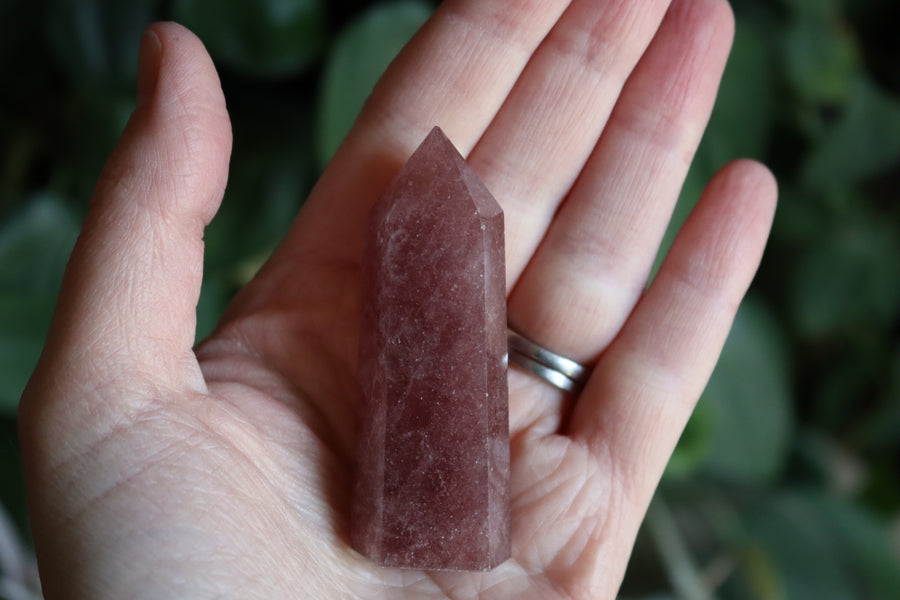 Strawberry quartz tower 2