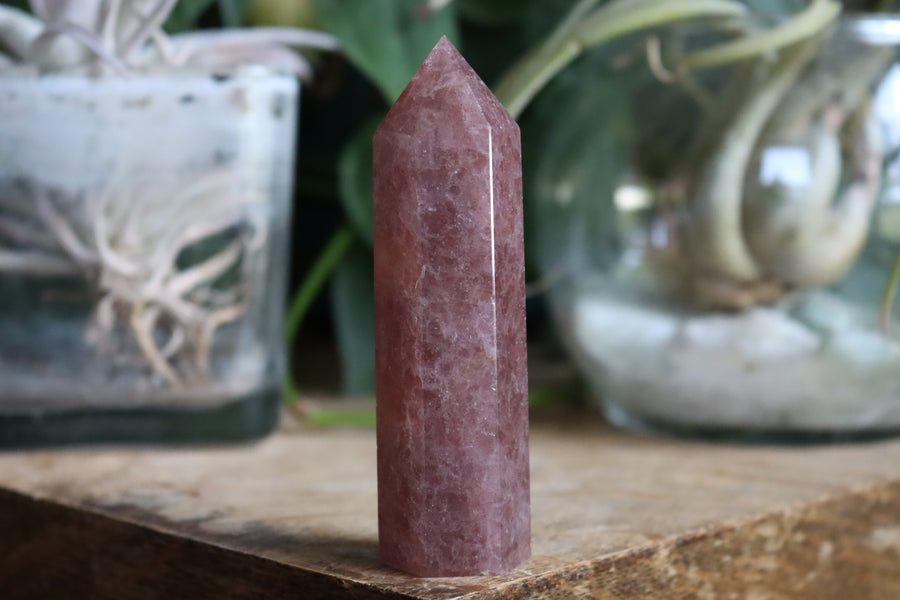 Strawberry quartz tower 6