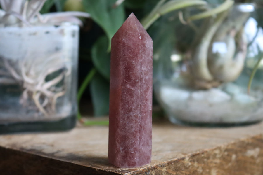 Strawberry quartz tower 6