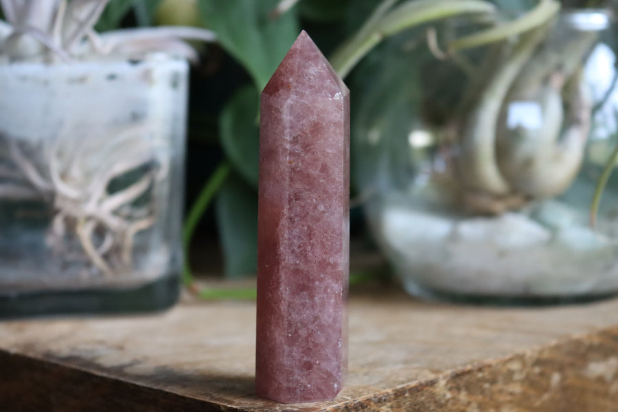 Strawberry quartz tower 6