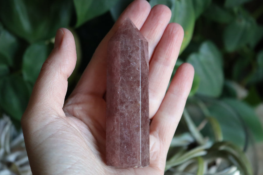 Strawberry quartz tower 6