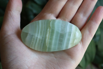 Pistachio calcite pocket stone 2