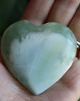 Pistachio calcite heart 2