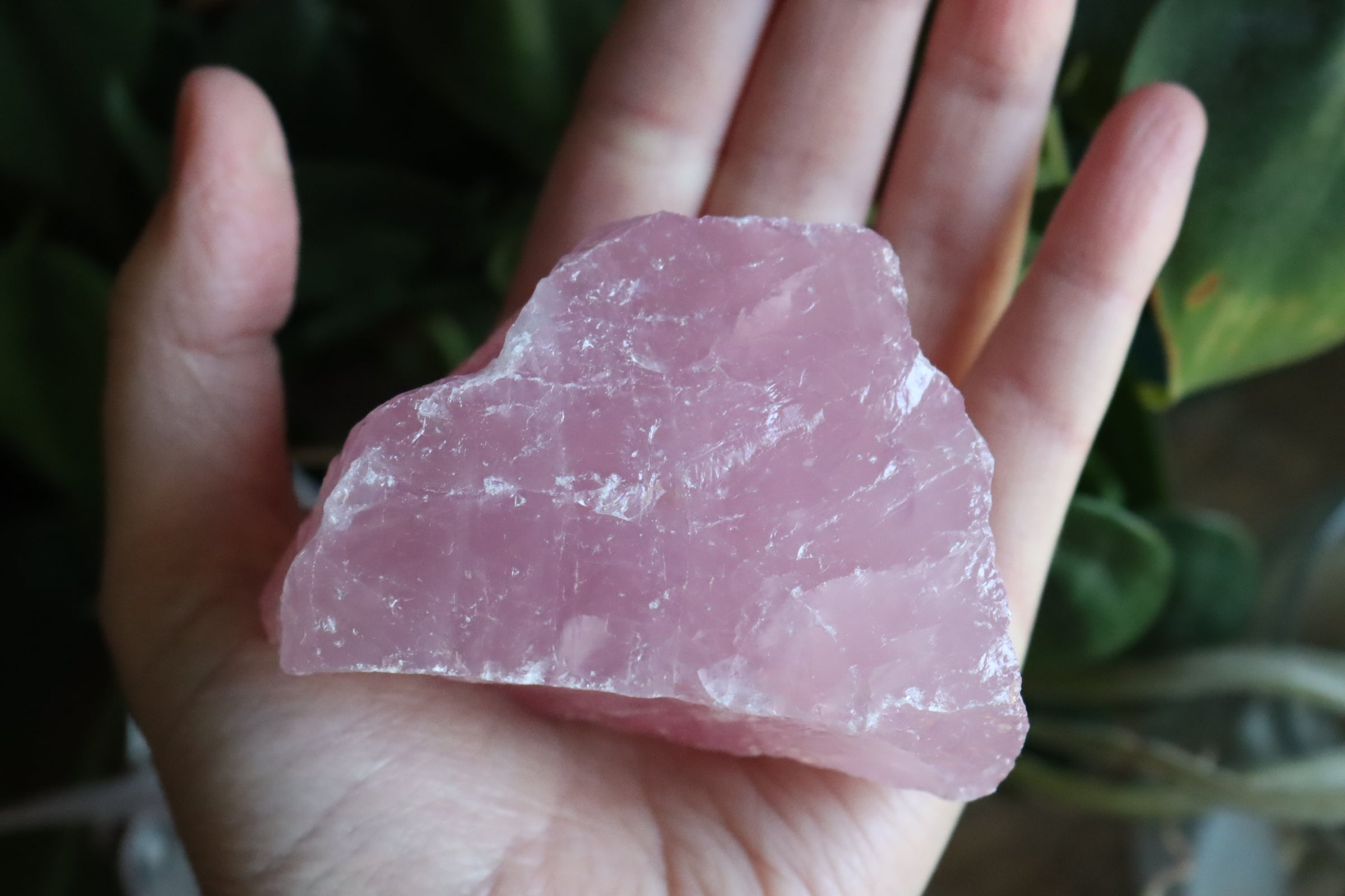 Rough rose quartz piece 2