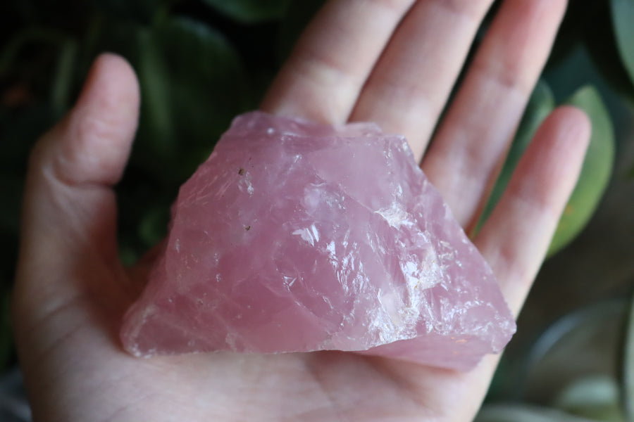 Rough rose quartz piece 2