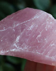 Rough rose quartz piece 2