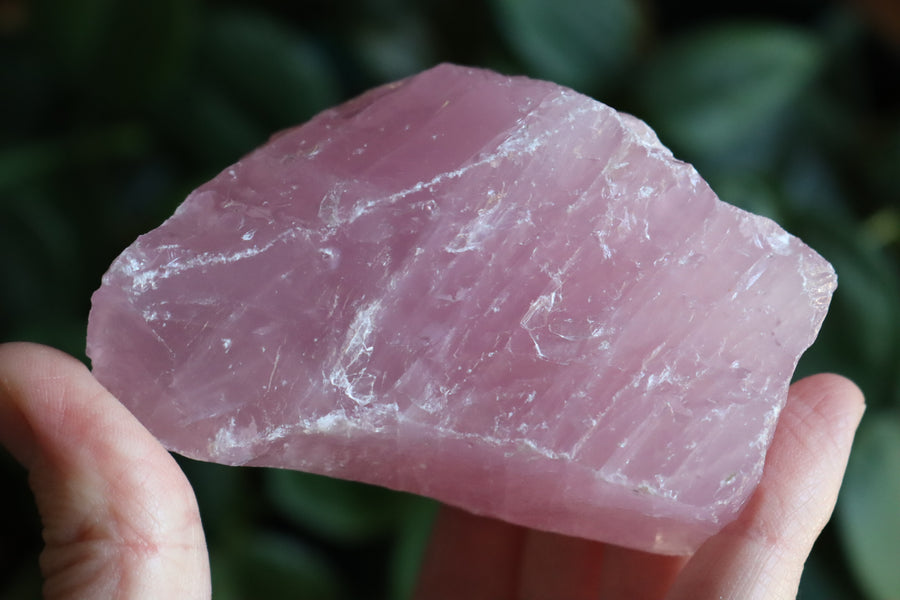 Rough rose quartz piece 2