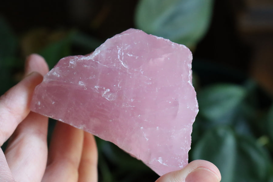 Rough rose quartz piece 2